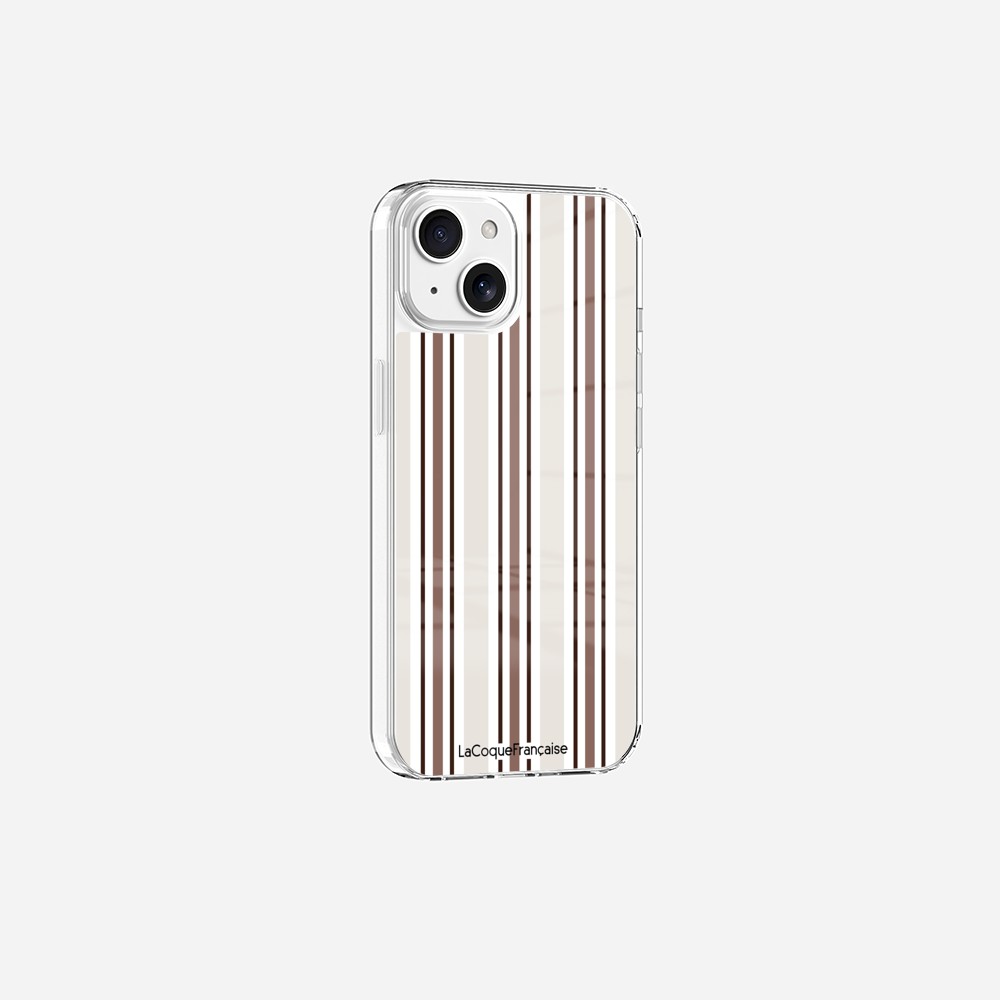 Coque Sans Anneaux Imprimee Rayure Greige - 11