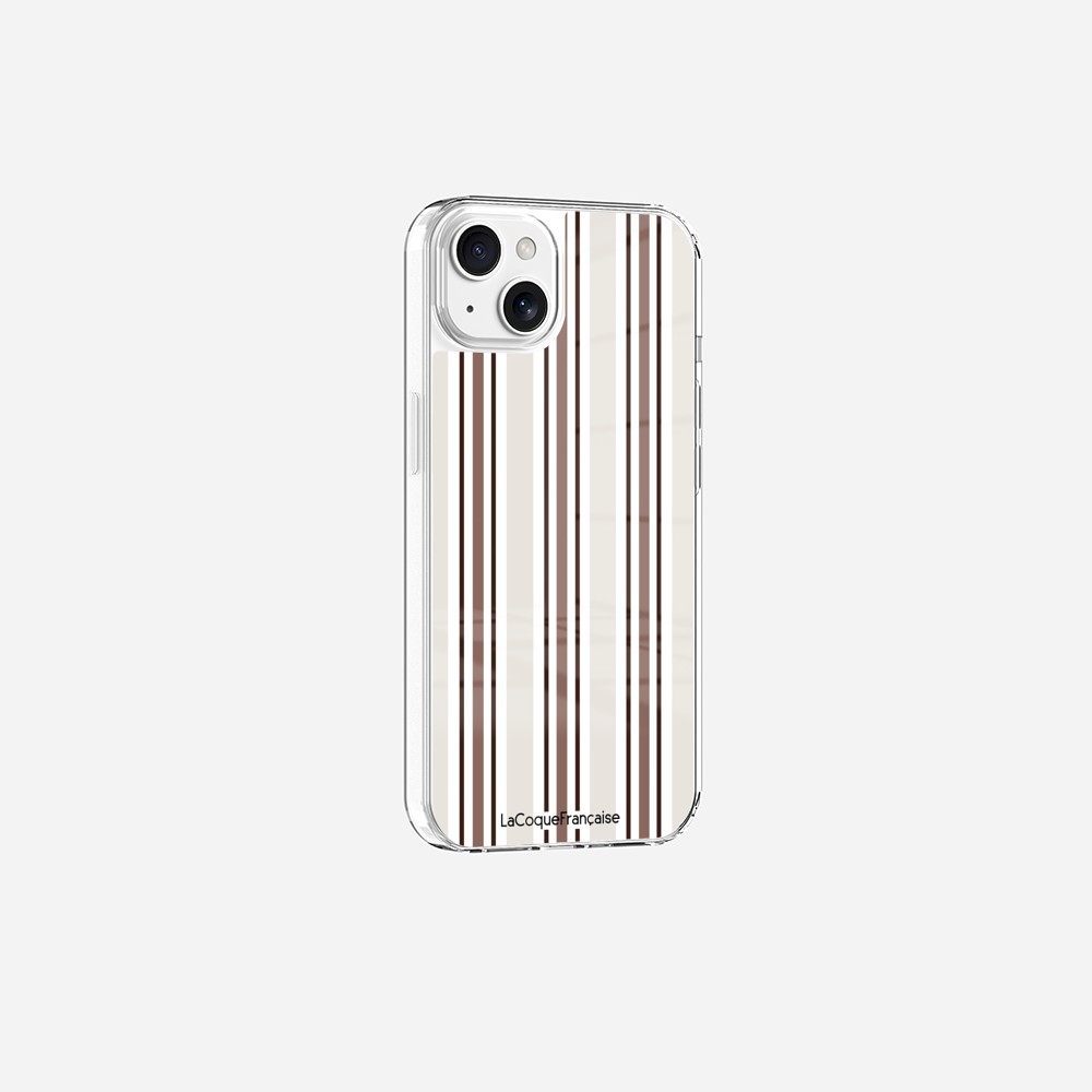Coque Sans Anneaux Imprimee Rayure Greige - 16
