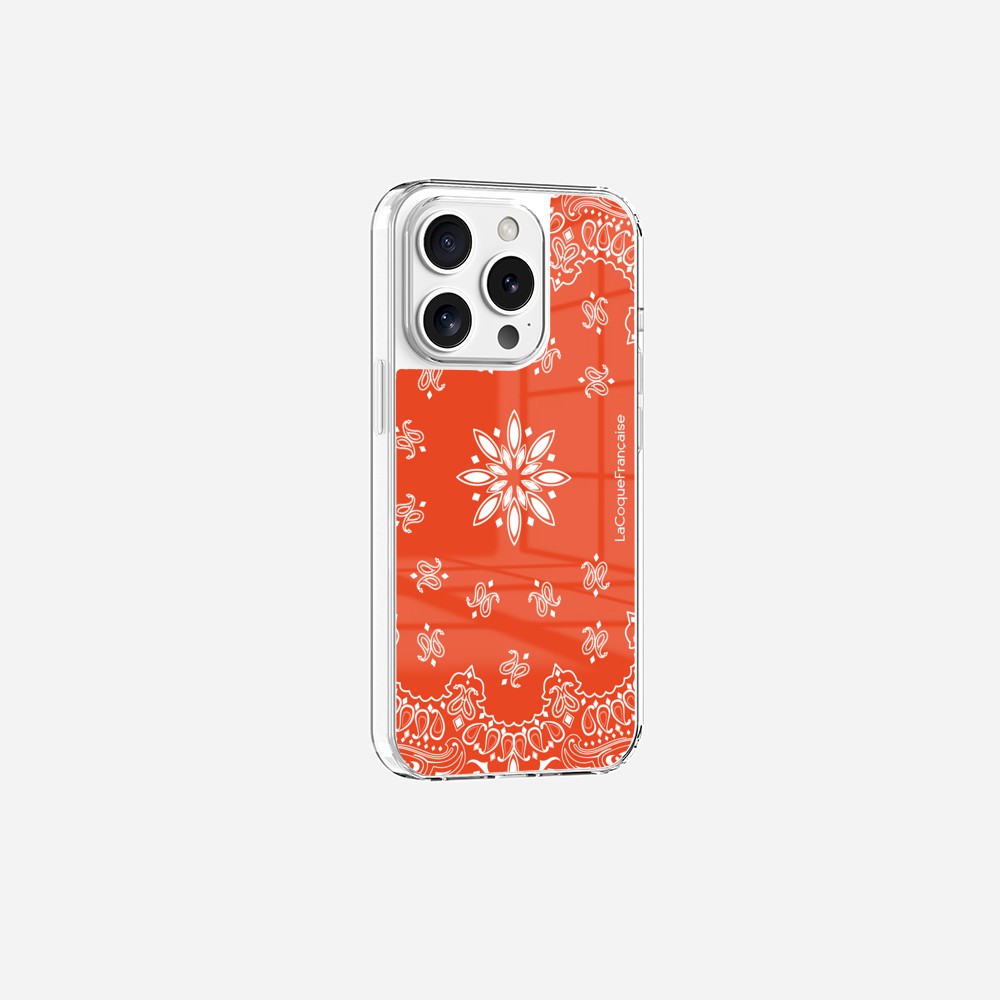 Coque Sans Anneaux Imprimee Bandana Orange - 18