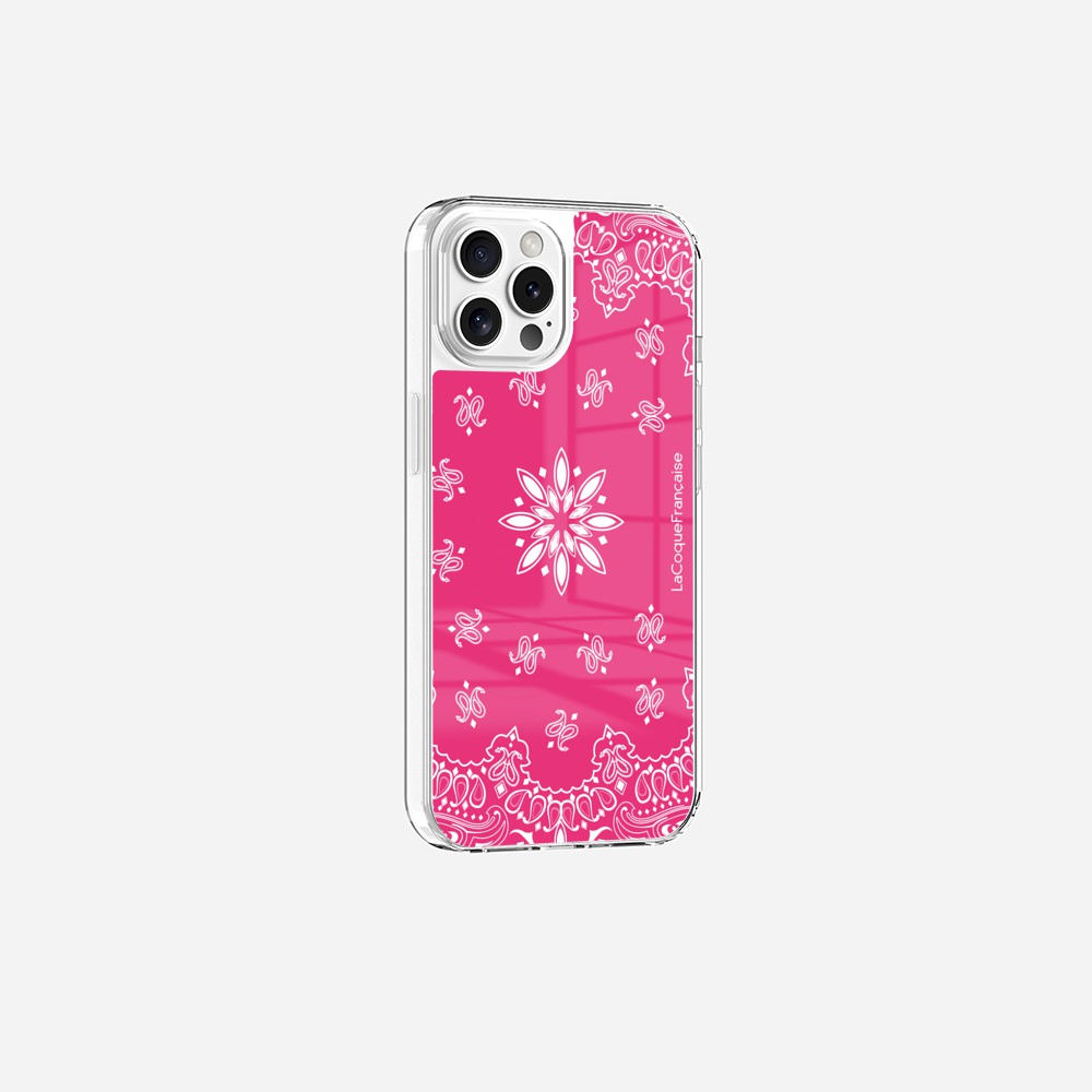Coque Sans Anneaux Imprimee Bandana Rose 2