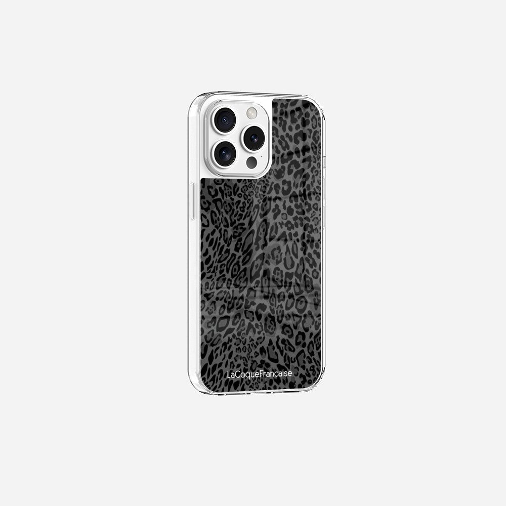 Coque Sans Anneaux Imprimee Leopard Gris - 12