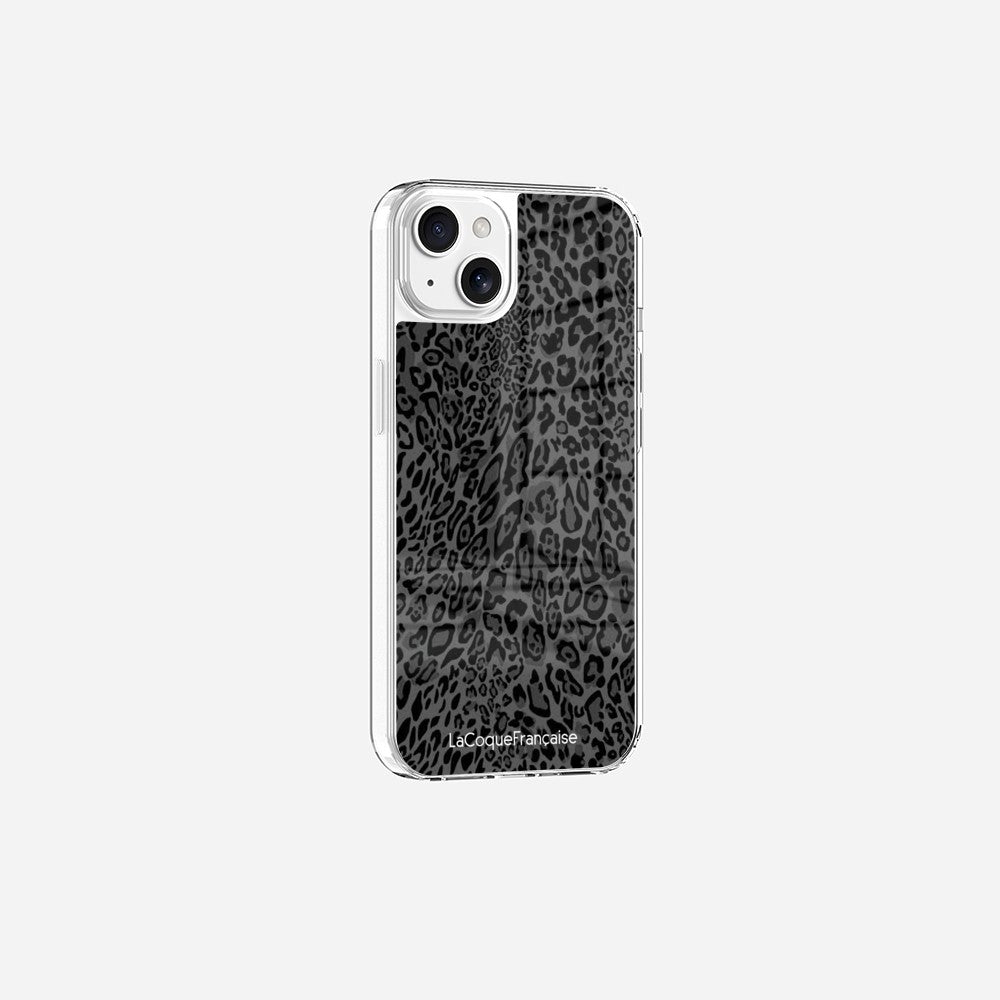Coque Sans Anneaux Imprimee Leopard Gris - 18