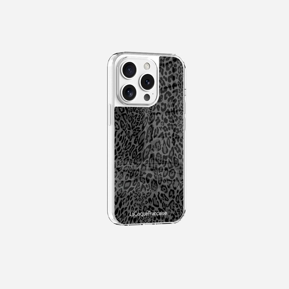 Coque Sans Anneaux Imprimee Leopard Gris - 19