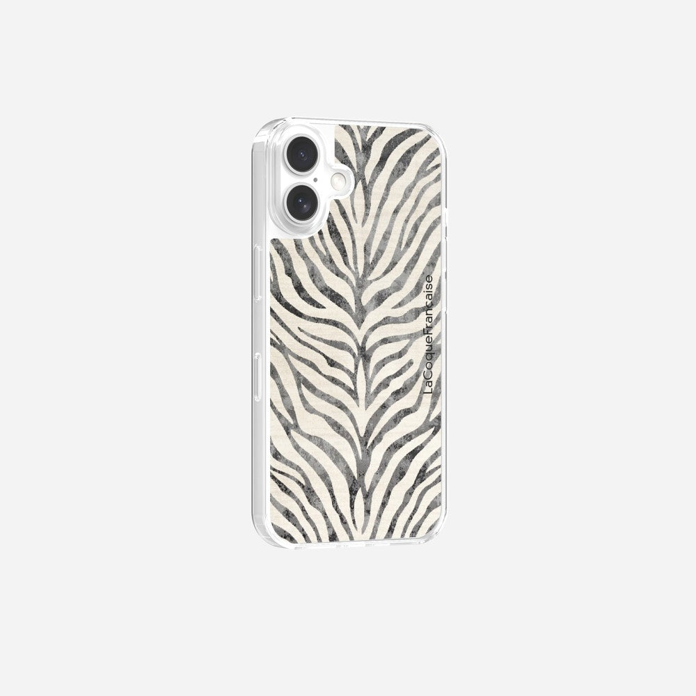 Coque Sans Anneaux Imprimee Zebre Noir - 23
