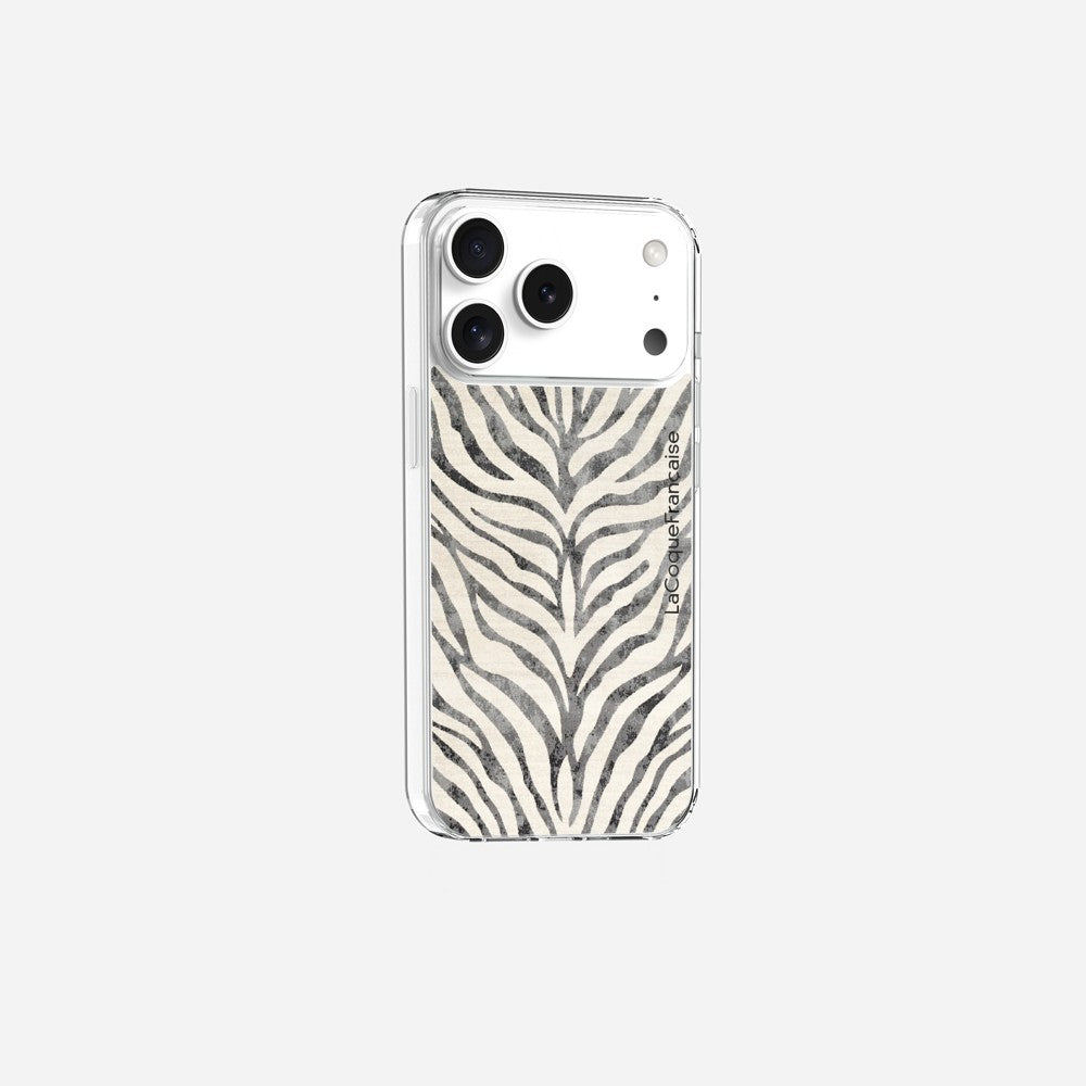 Coque Sans Anneaux Imprimee Zebre Noir - 21