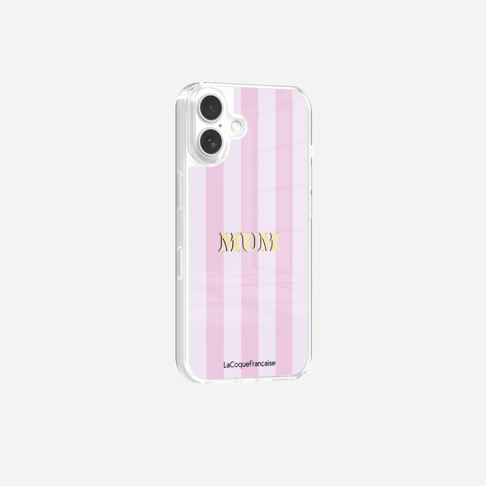 Coque Sans Anneaux Imprimee Mum - Rose Et Parme - 6