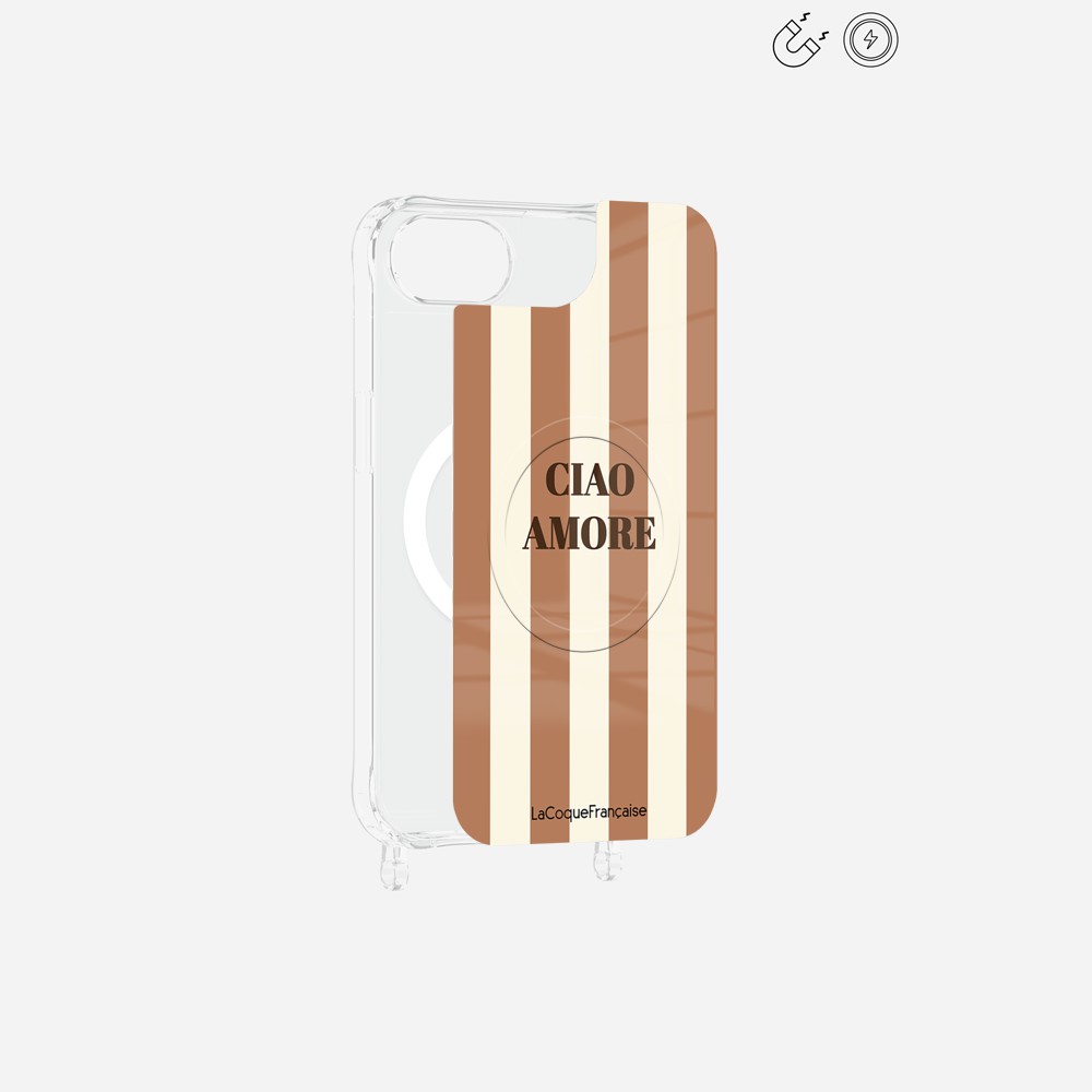 Plaque Magnetique Imprimee Ciao Amore Beige