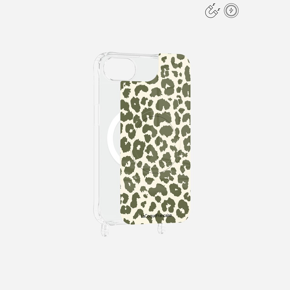 Plaque Magnetique Imprimee Leopard Kaki