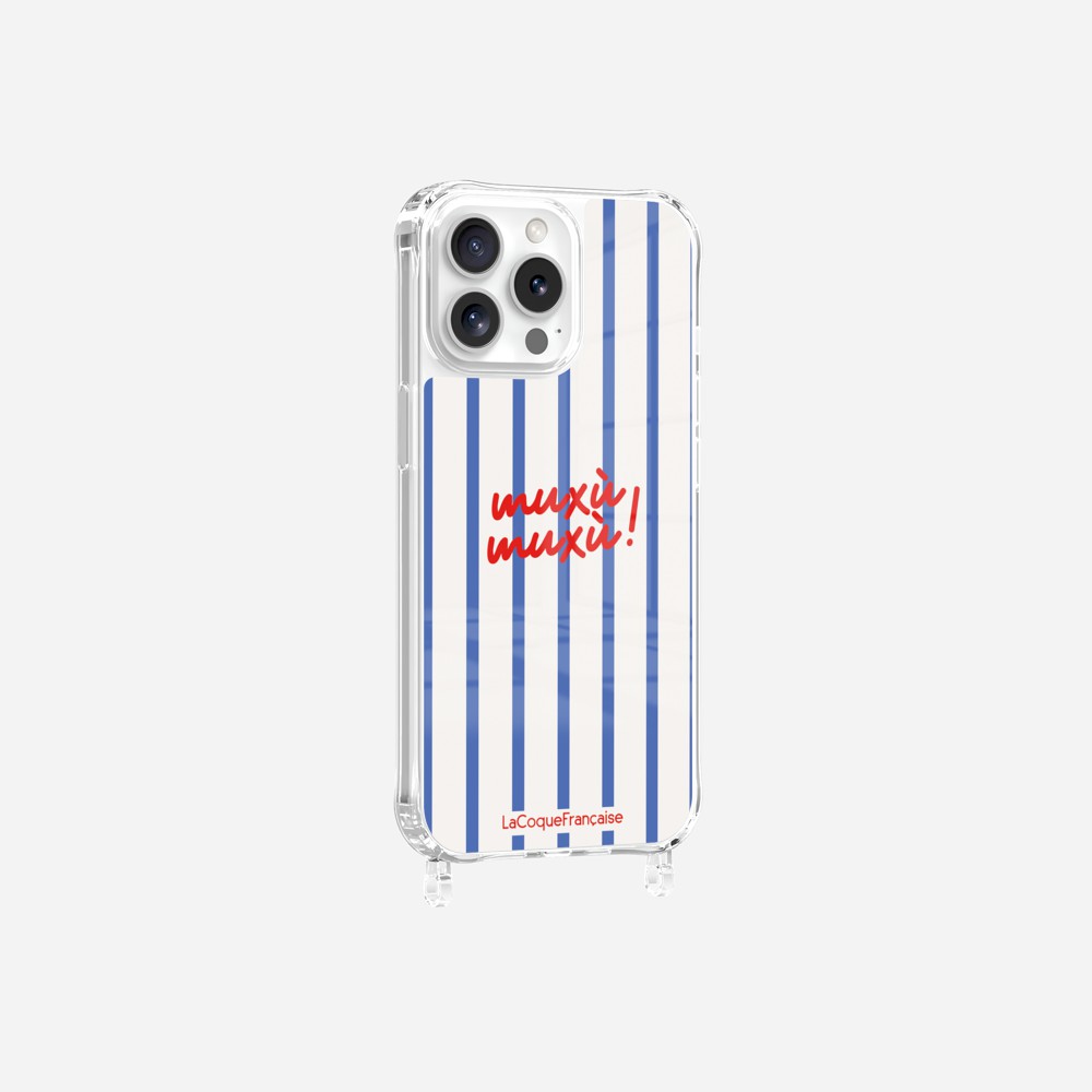 Muxu Muxu Striped Blue Ring Case