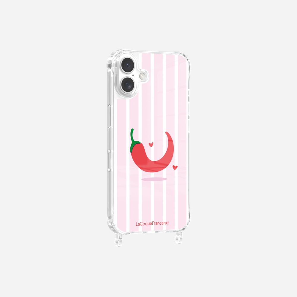 Coque Anneaux Imprimee Piment Rayure - 9