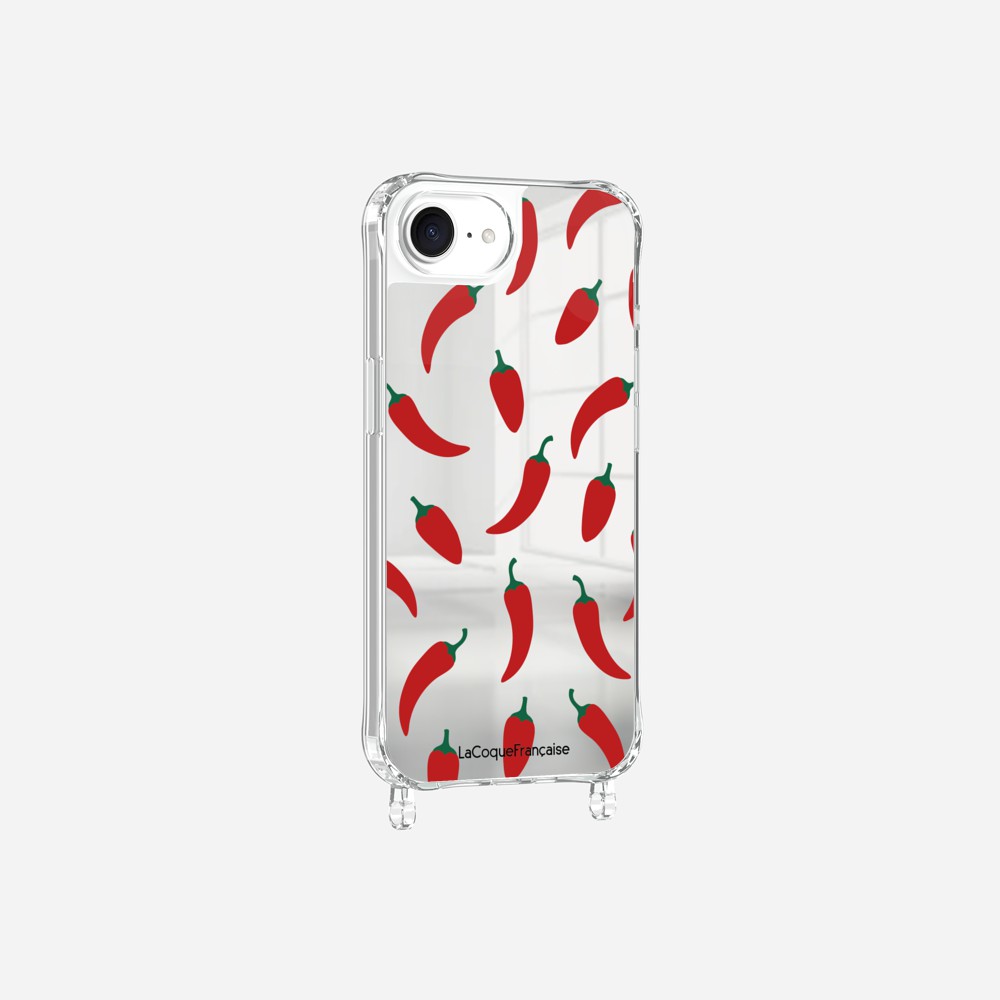 Coque Anneaux Miroir Imprimee Piments
