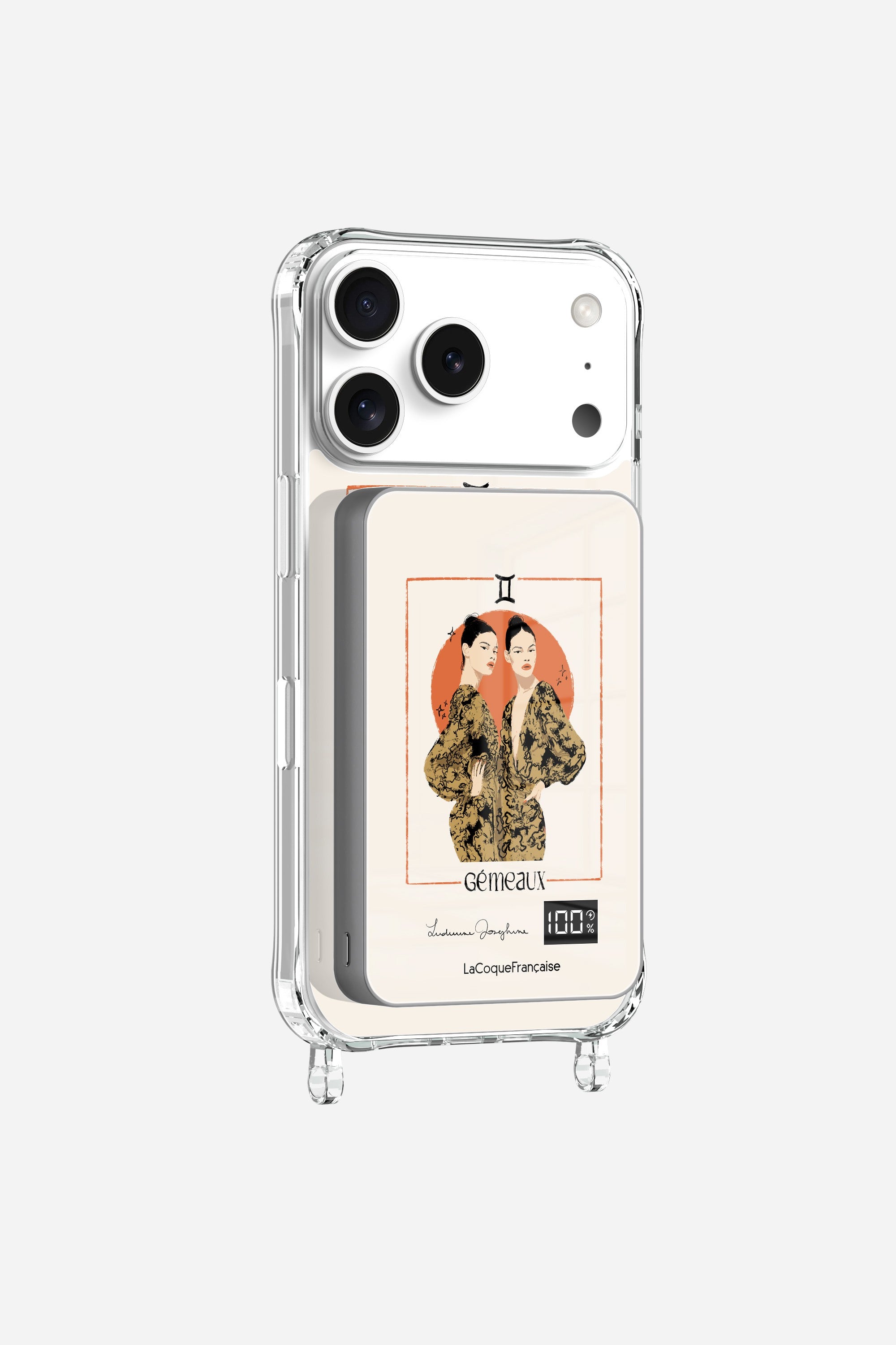 Batterie Magsafe LUDIVINE JOSEPHINE X LCF Gemeaux Beige 10 000 Mah