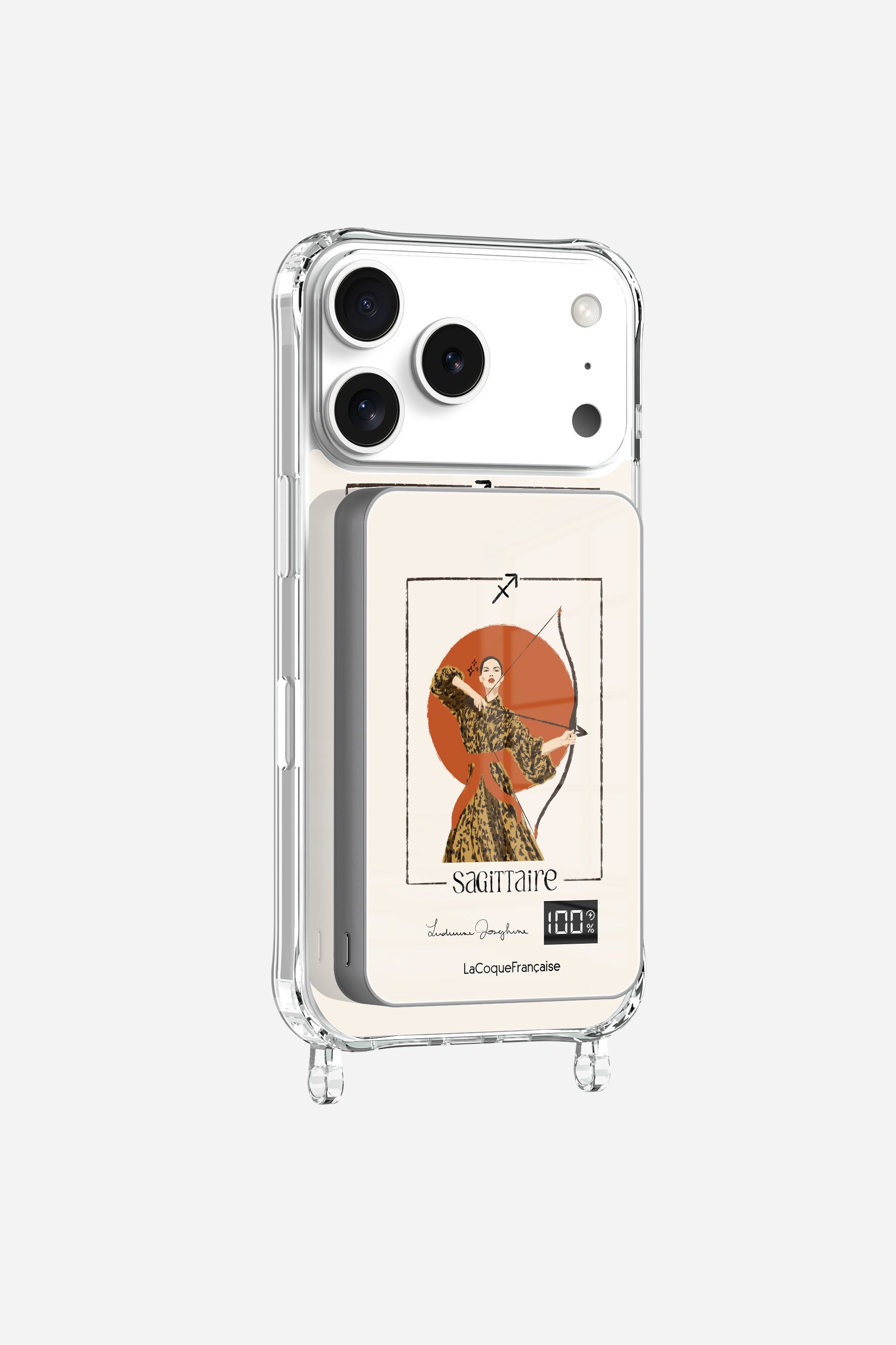 Batterie Magsafe LUDIVINE JOSEPHINE X LCF Sagittaire Beige 10 000 Mah