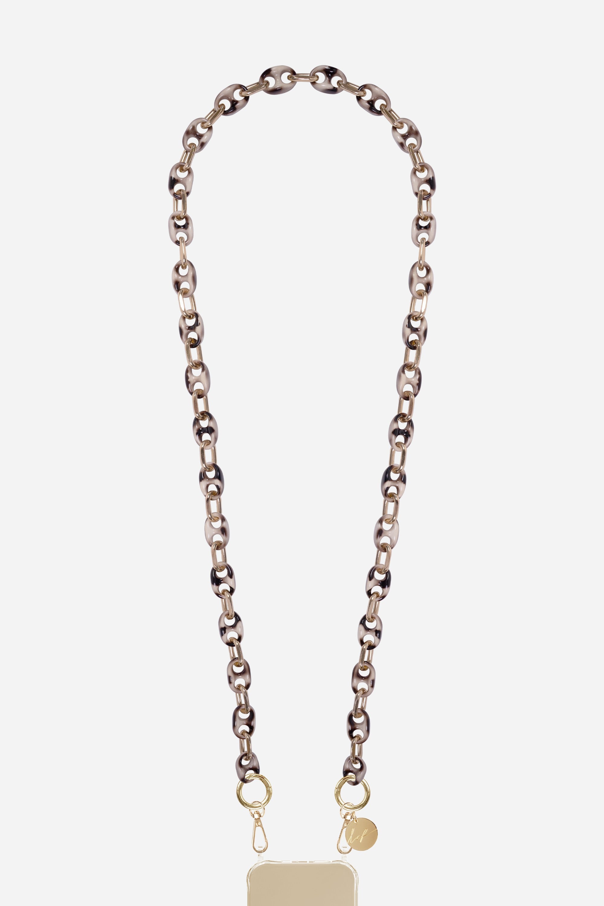 Chaine Longue Becky Ecaille Vache 120 cm