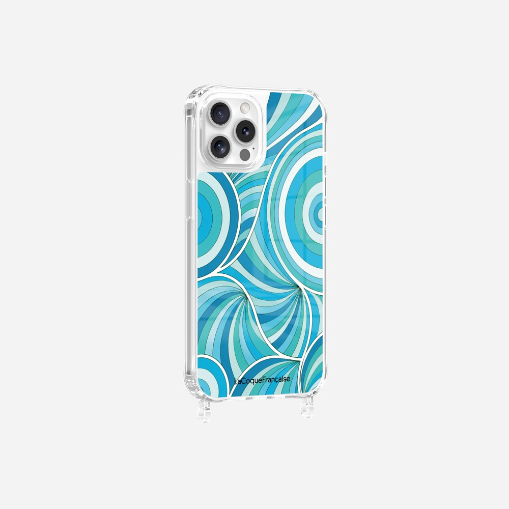 Coque Anneaux Imprimee Paradisio Turquoise - 22