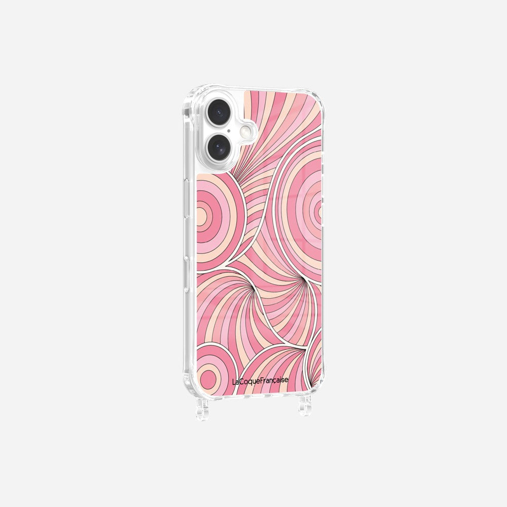 Coque Anneaux Imprimee Paradisio Rose - 8