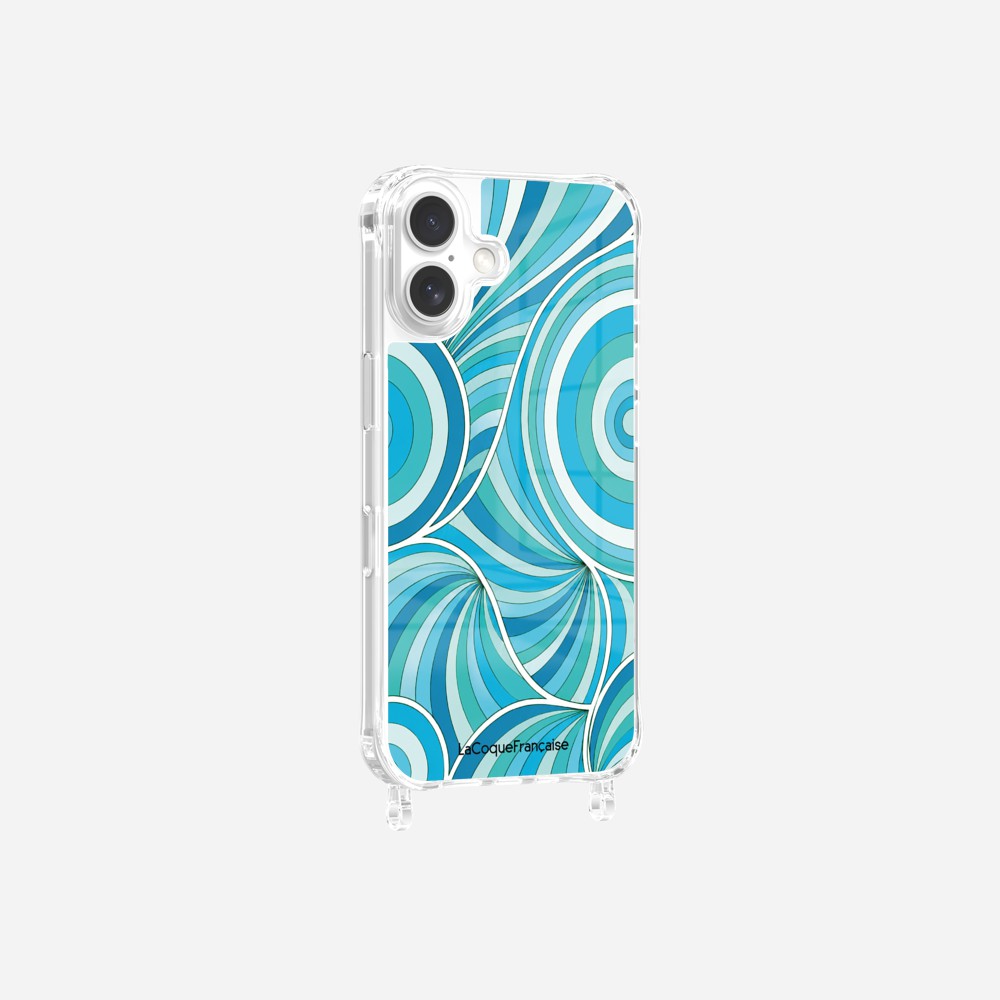 Coque Anneaux Imprimee Paradisio Turquoise - 8