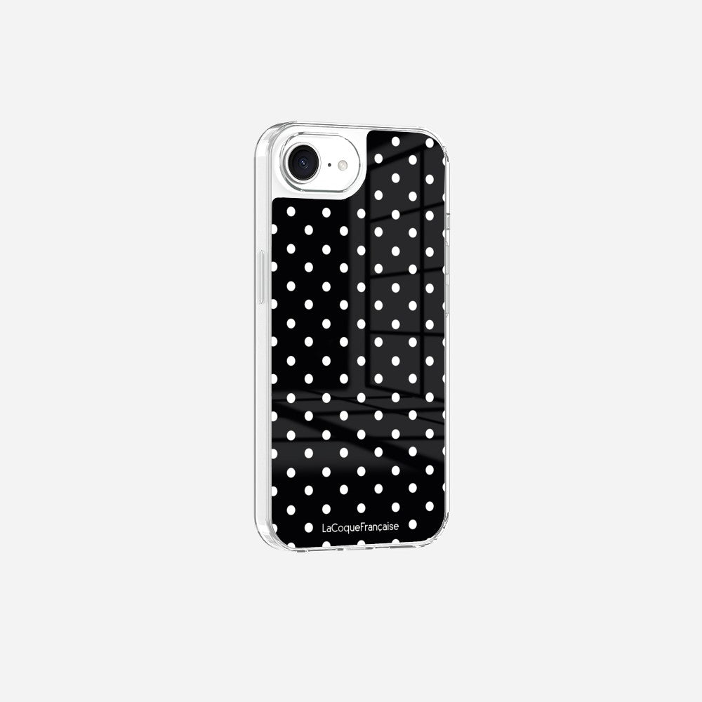 Coque Sans Anneaux Imprimee Pois Blanc - 22