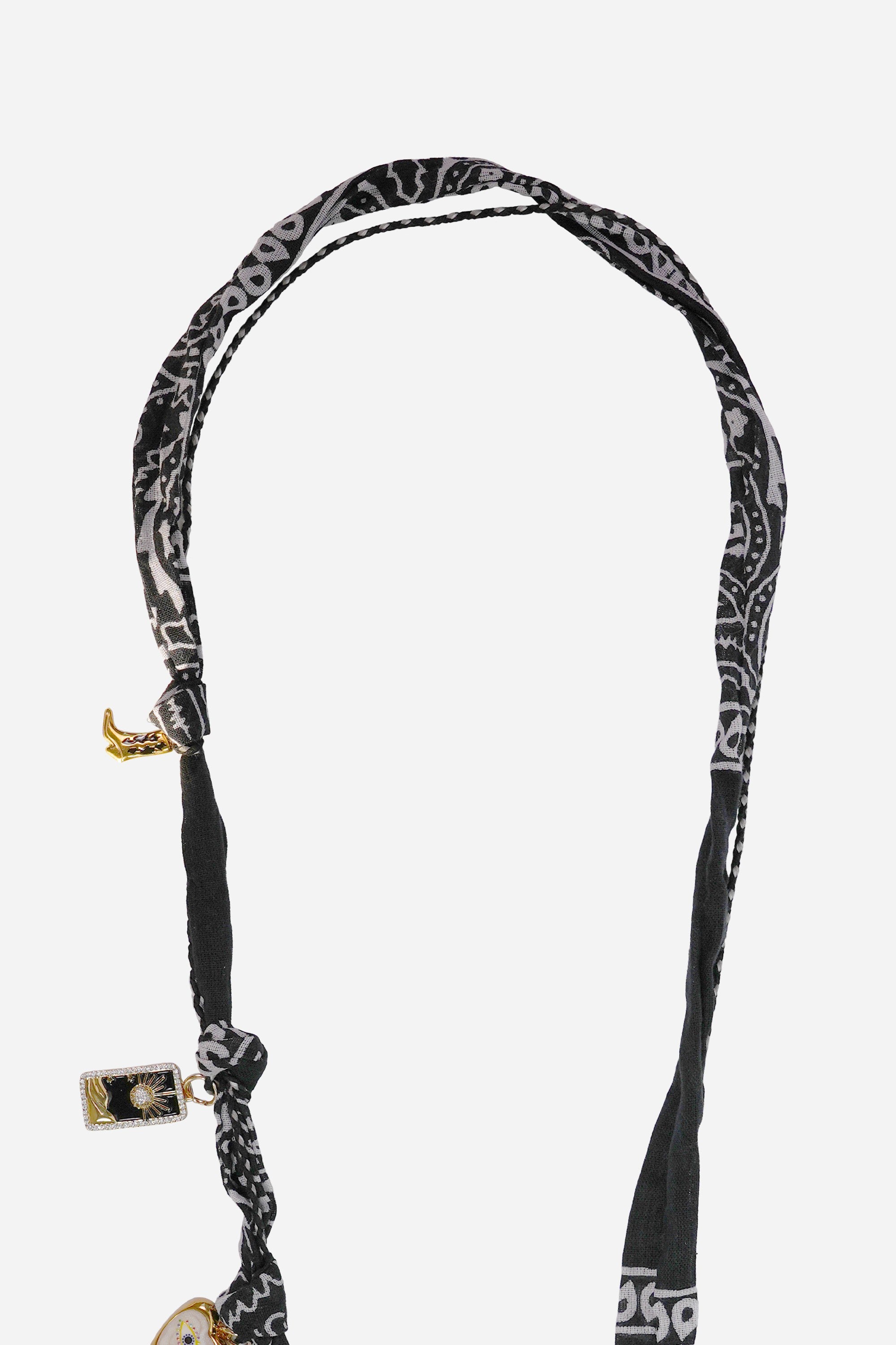 Laia Long Chain, Black, 120 cm