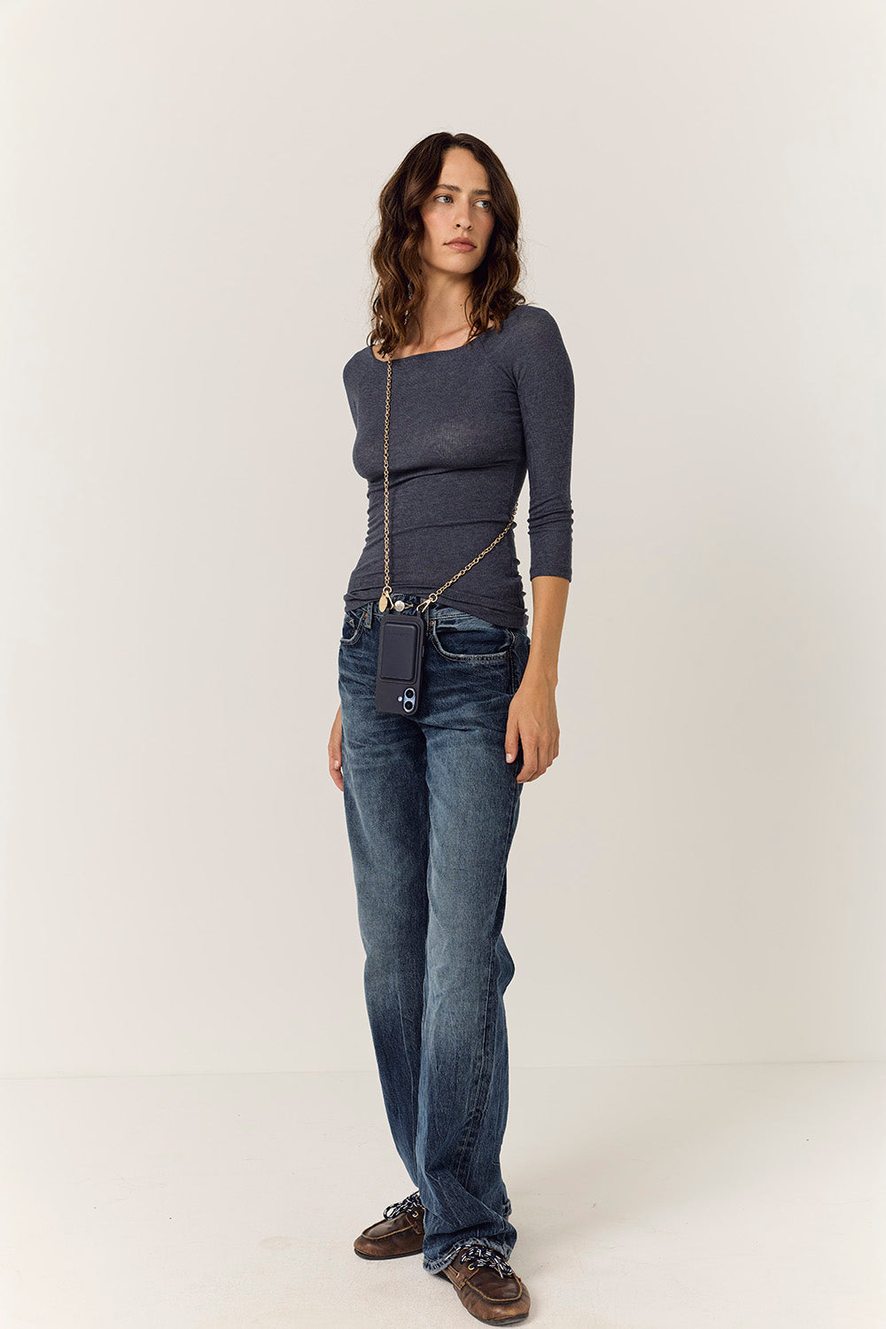 Chaine Longue Aya Dore 120 cm