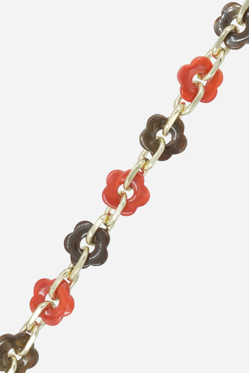 Cassy Long Chain Brown Red 120 cm