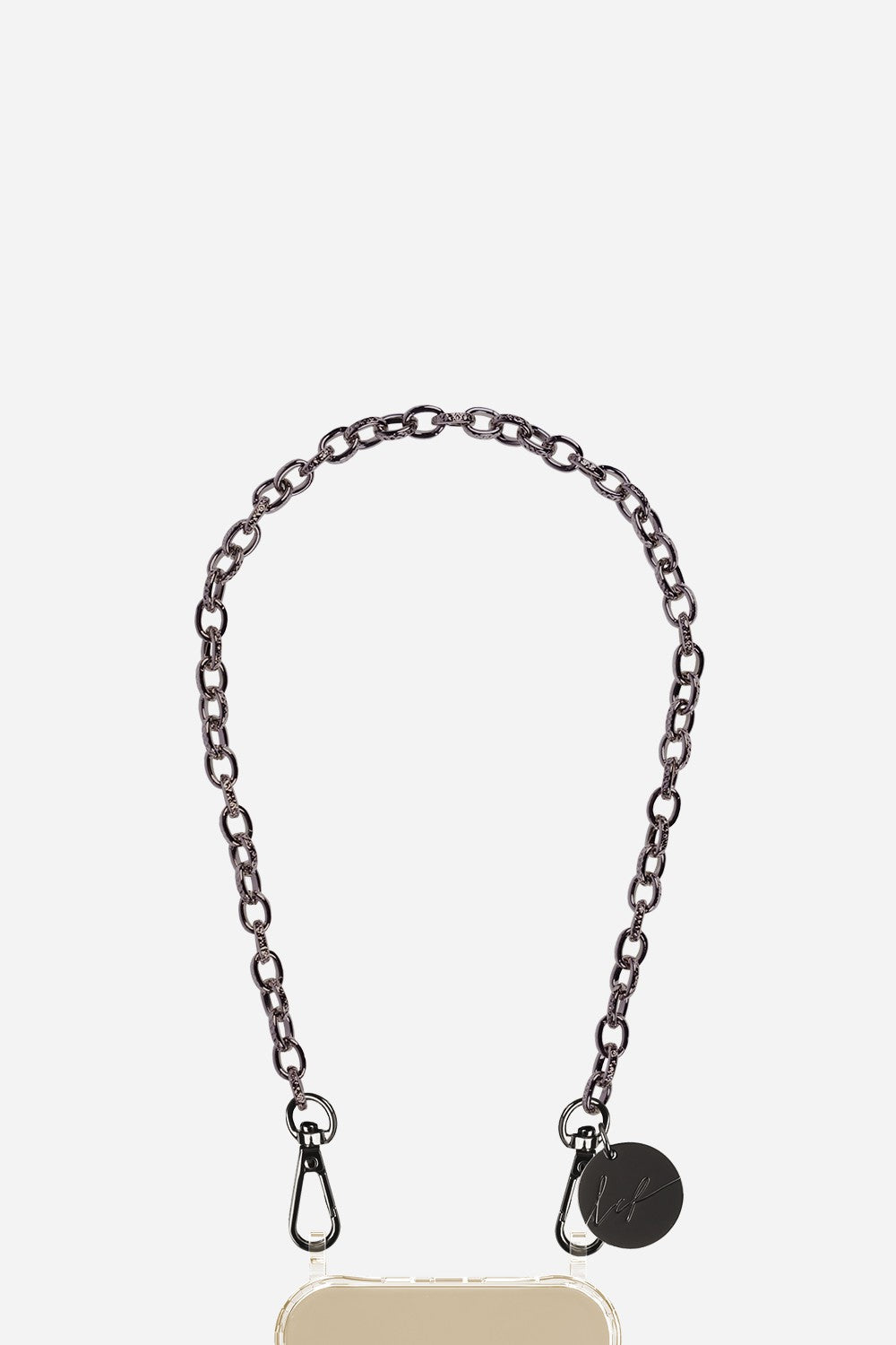 Chaine Courte Aya Noir 40 cm