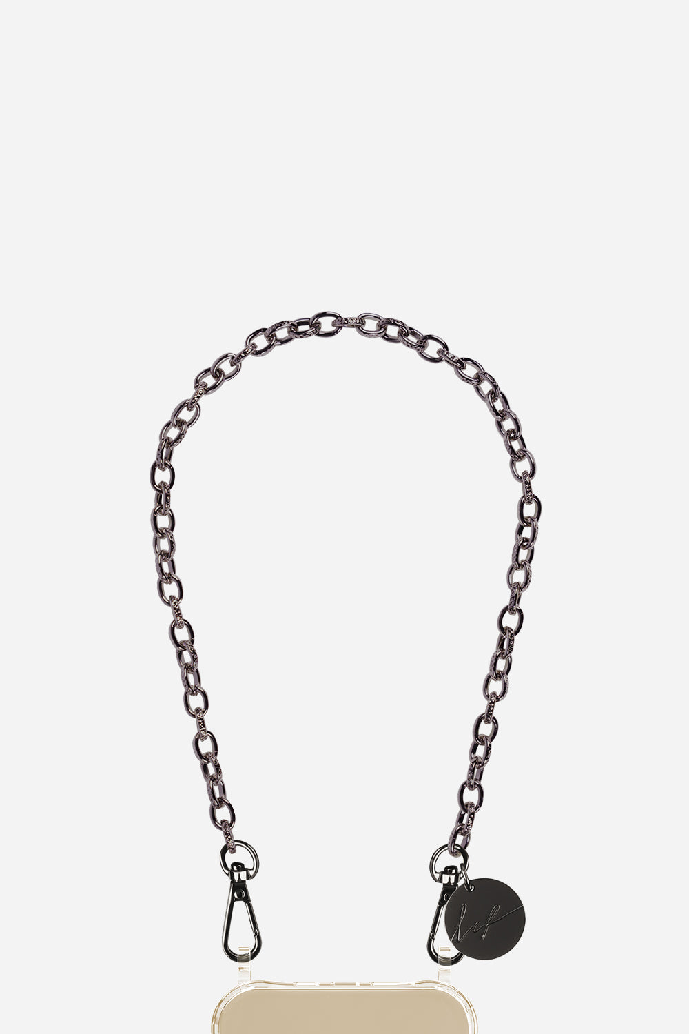 Chaine Courte Aya Noir 40 cm - 2