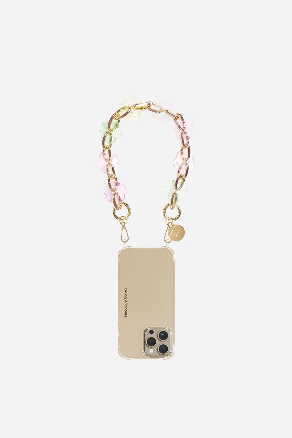 Short Necklace Cassy Pastel Flowers 40 cm