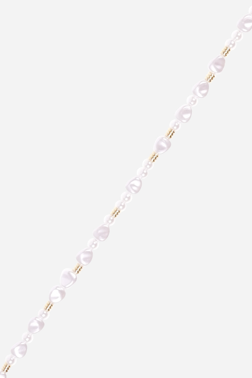 Chaine Longue Melia Blanc 120 cm - 2