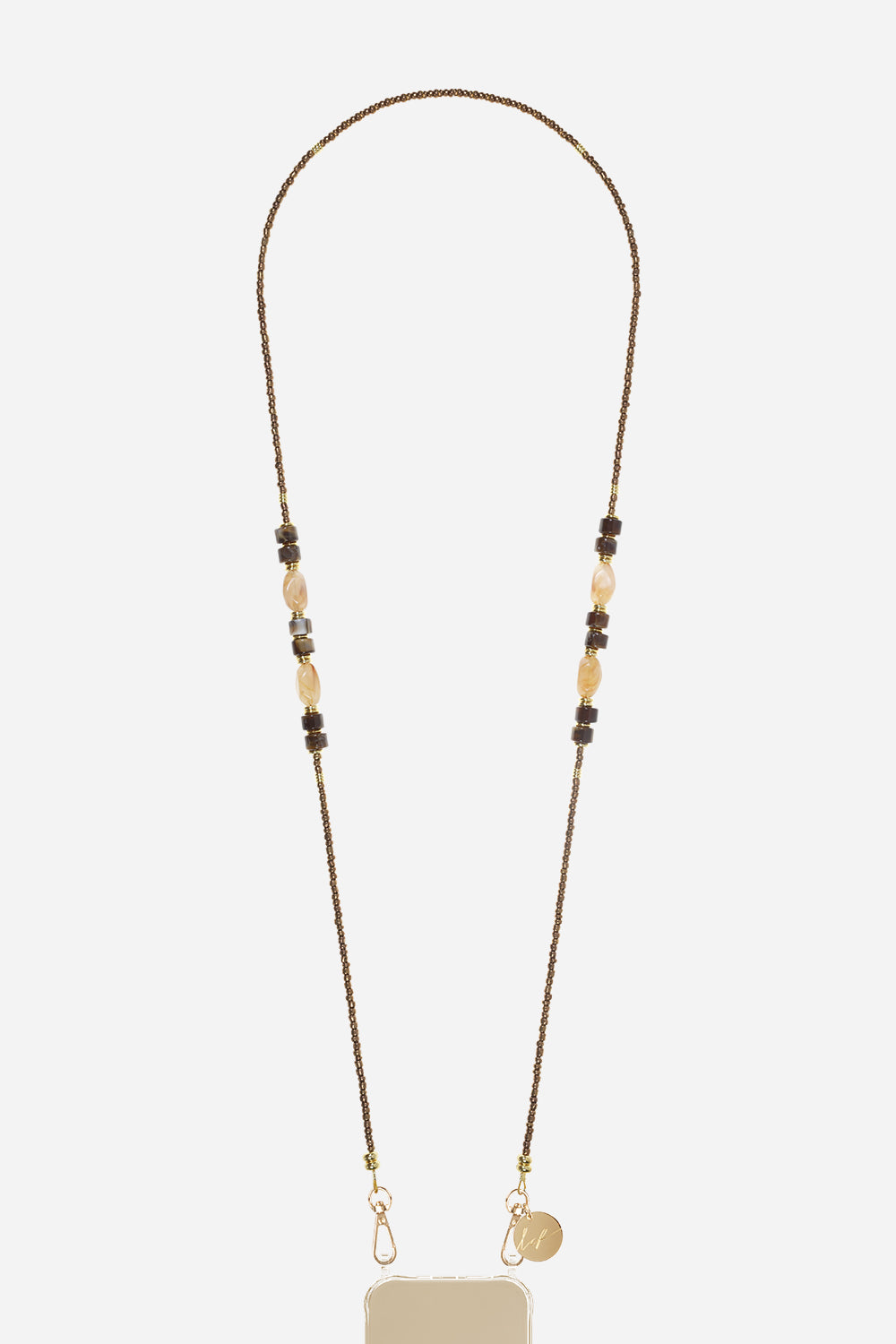 Chaine Longue Chiara Marron 120 cm