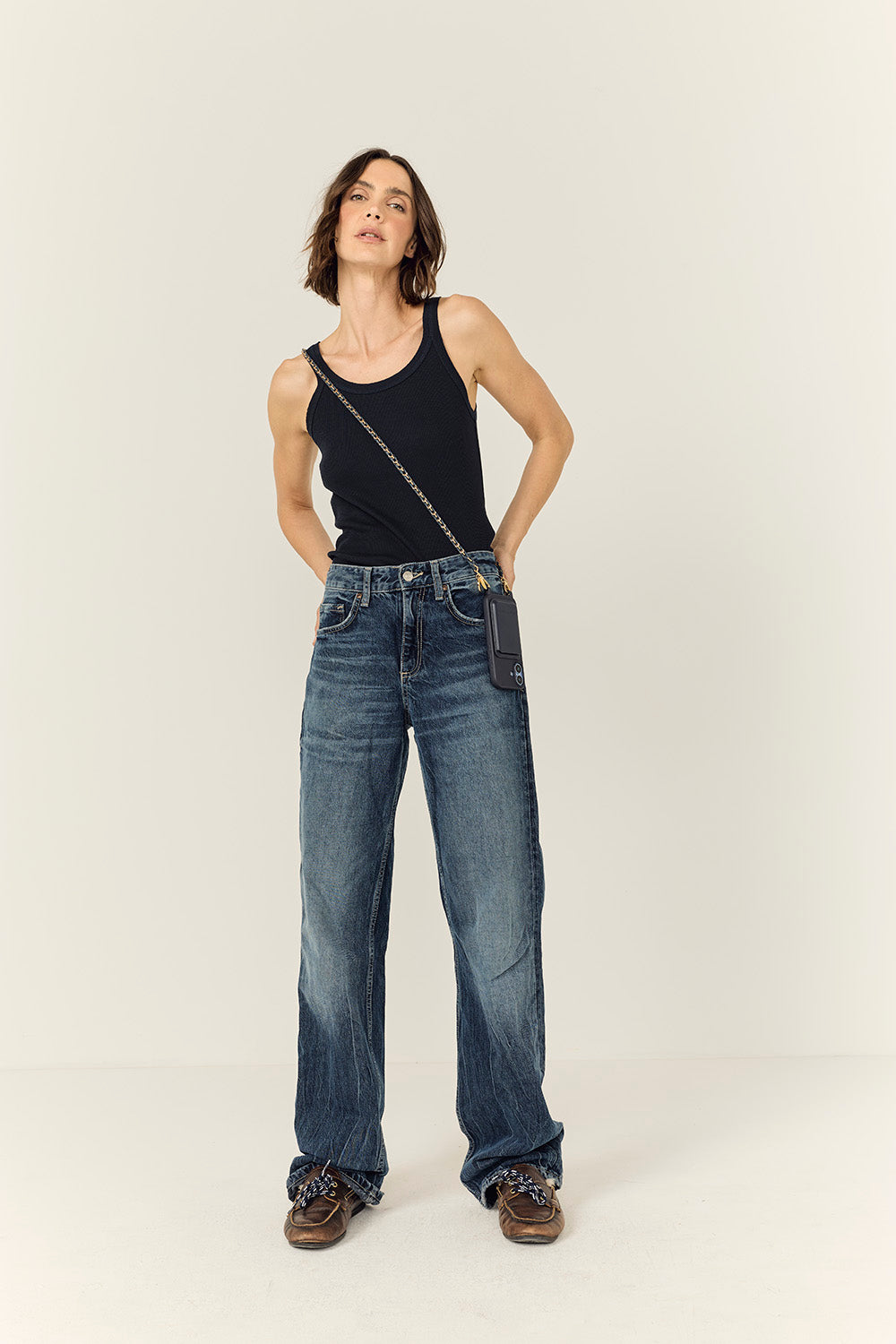 Chaine Longue Lou Bleu 120 cm - 4