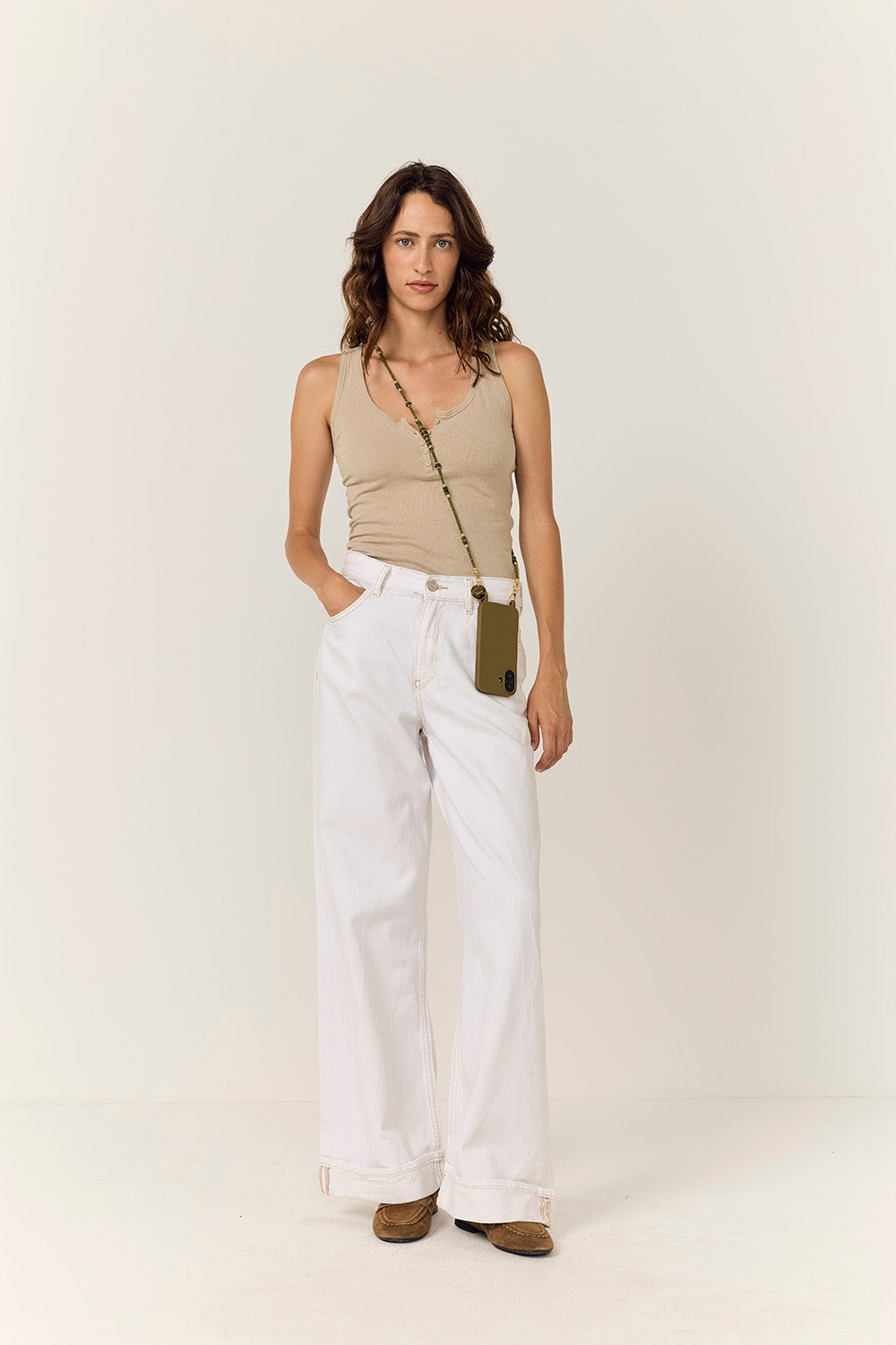 Chaine Longue Anouk Kaki 120 cm - 4