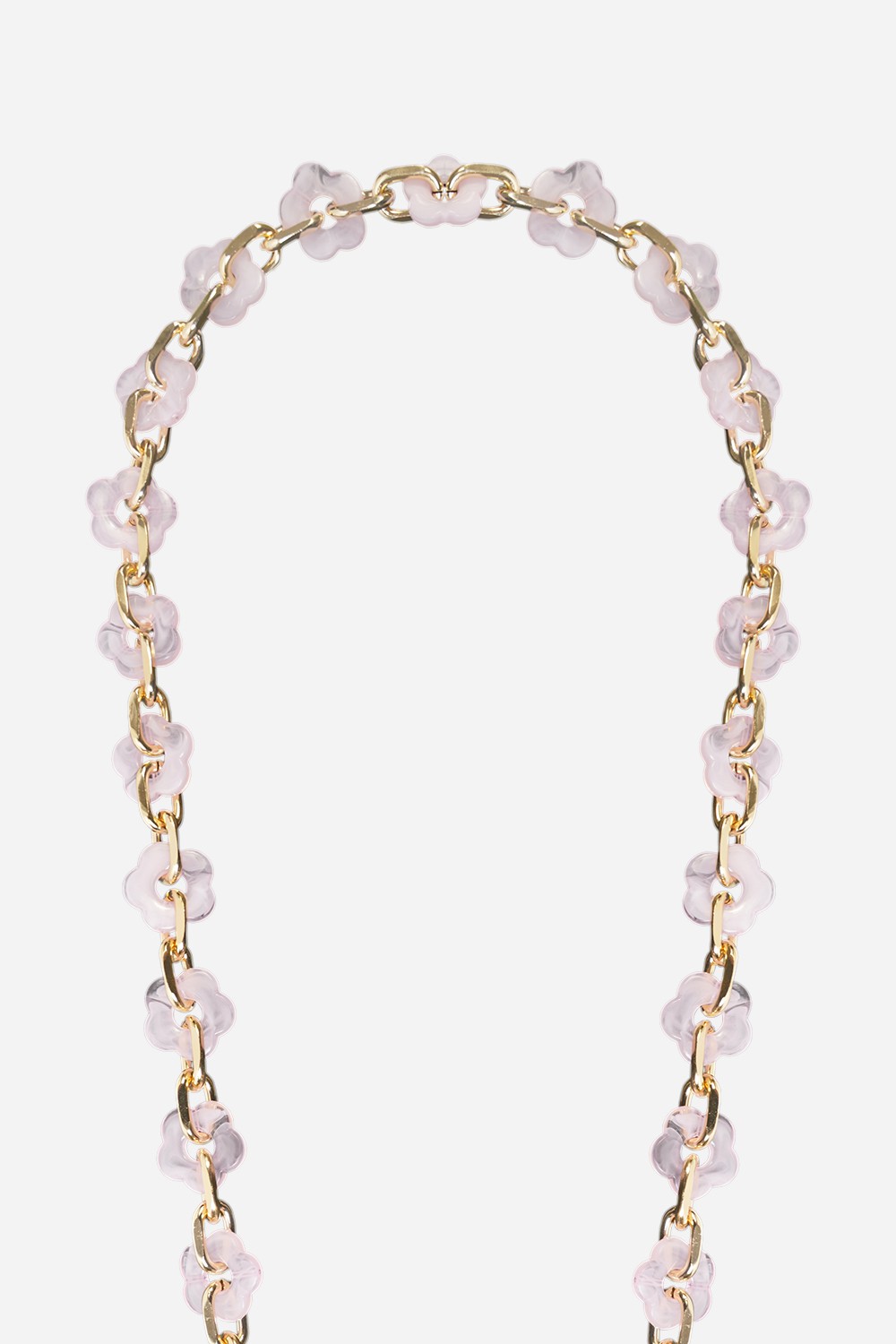 Chaine Longue Cassy Fleurs Ecaille Rose 120 cm - 6