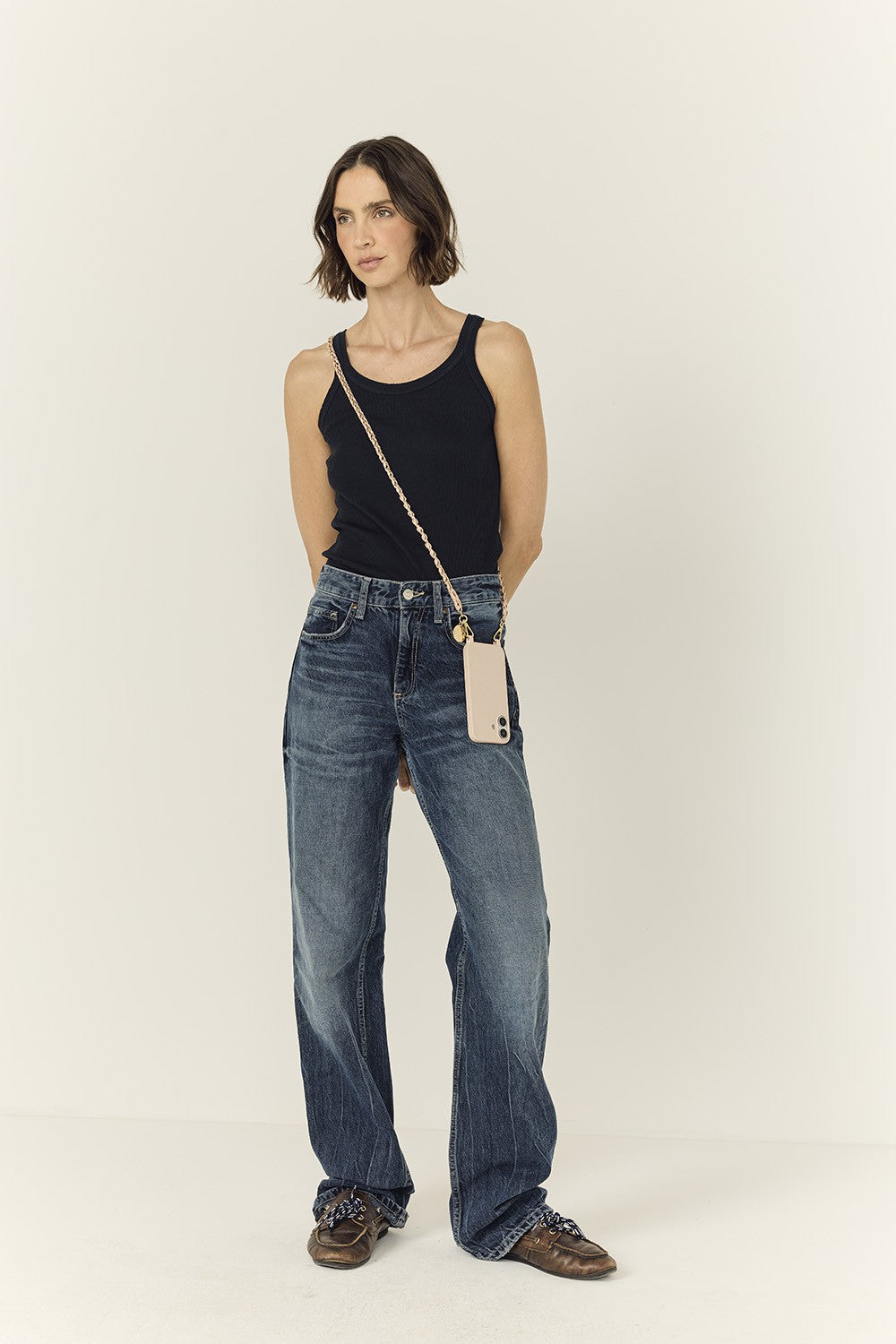 Long Chain Lou Nude 120 cm