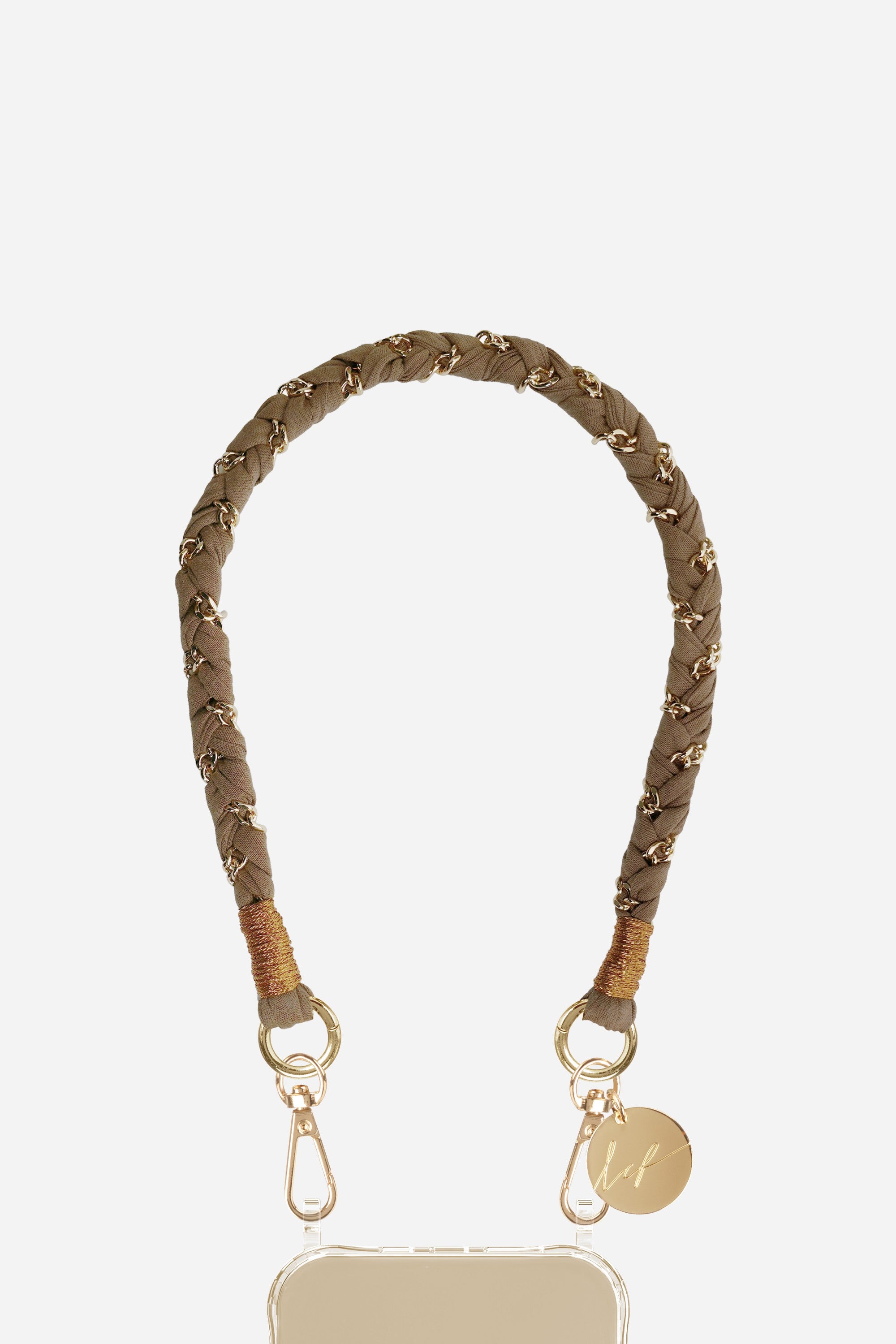 Chaine Courte Doha Marron 40 cm