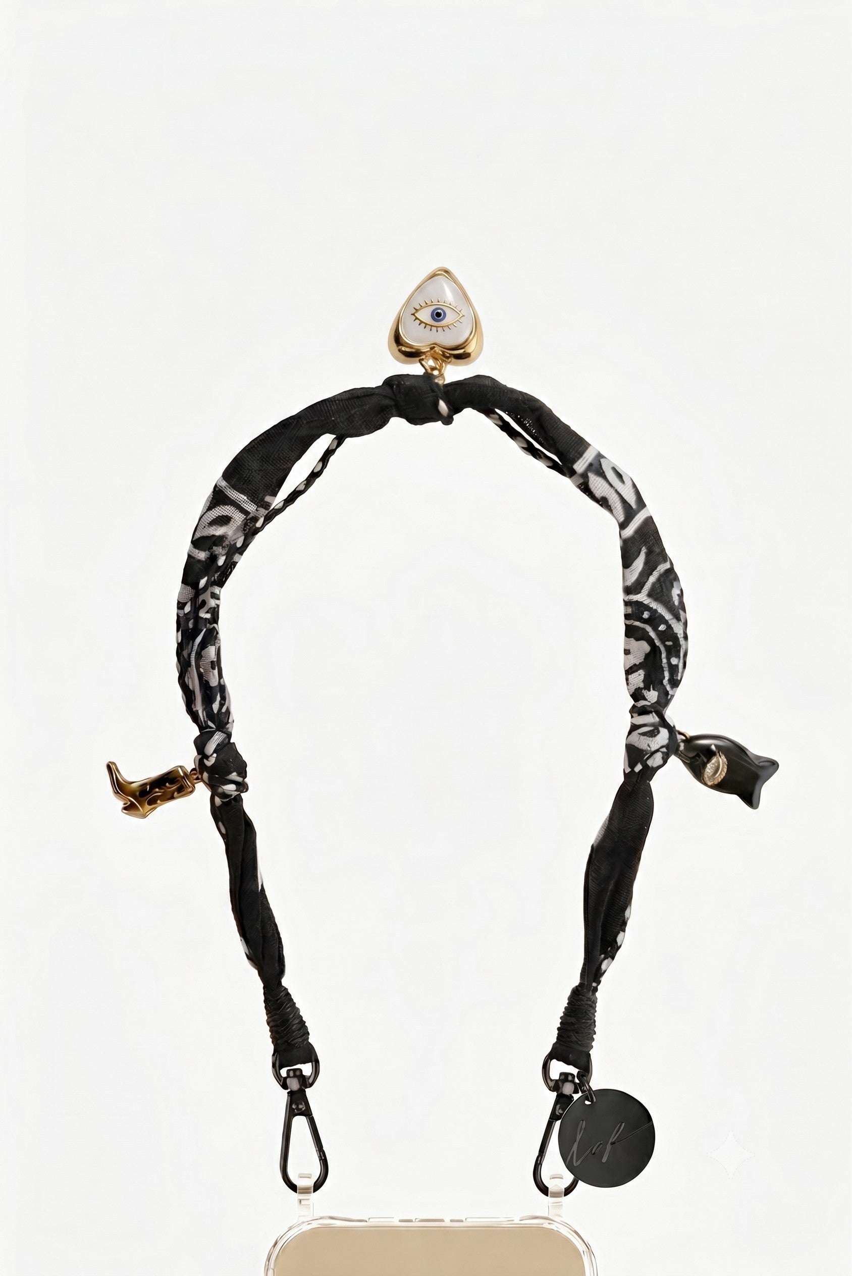 Chaine Courte Laia Noir 40 cm