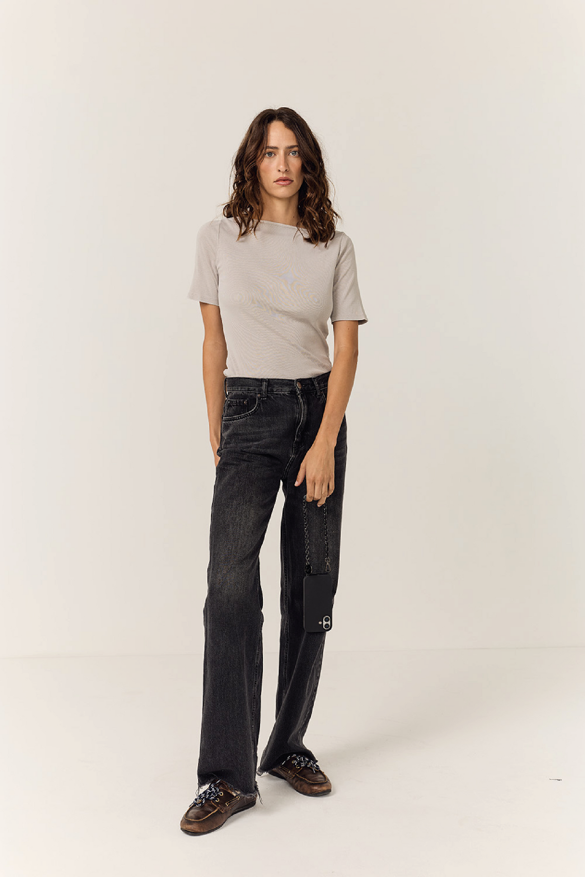 Lou Black Short Chain 40 cm