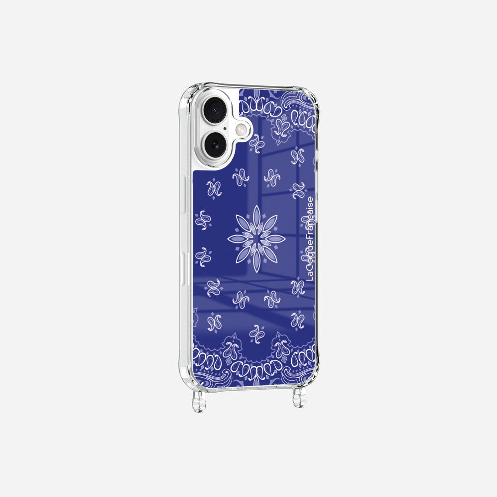 Blue Bandana Printed Ring Case