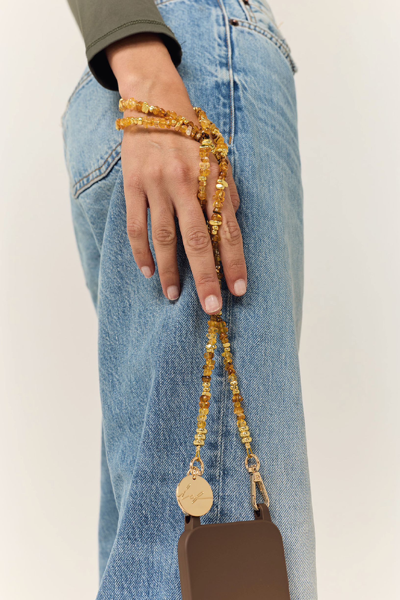 Liviya Long Amber Necklace 120 cm
