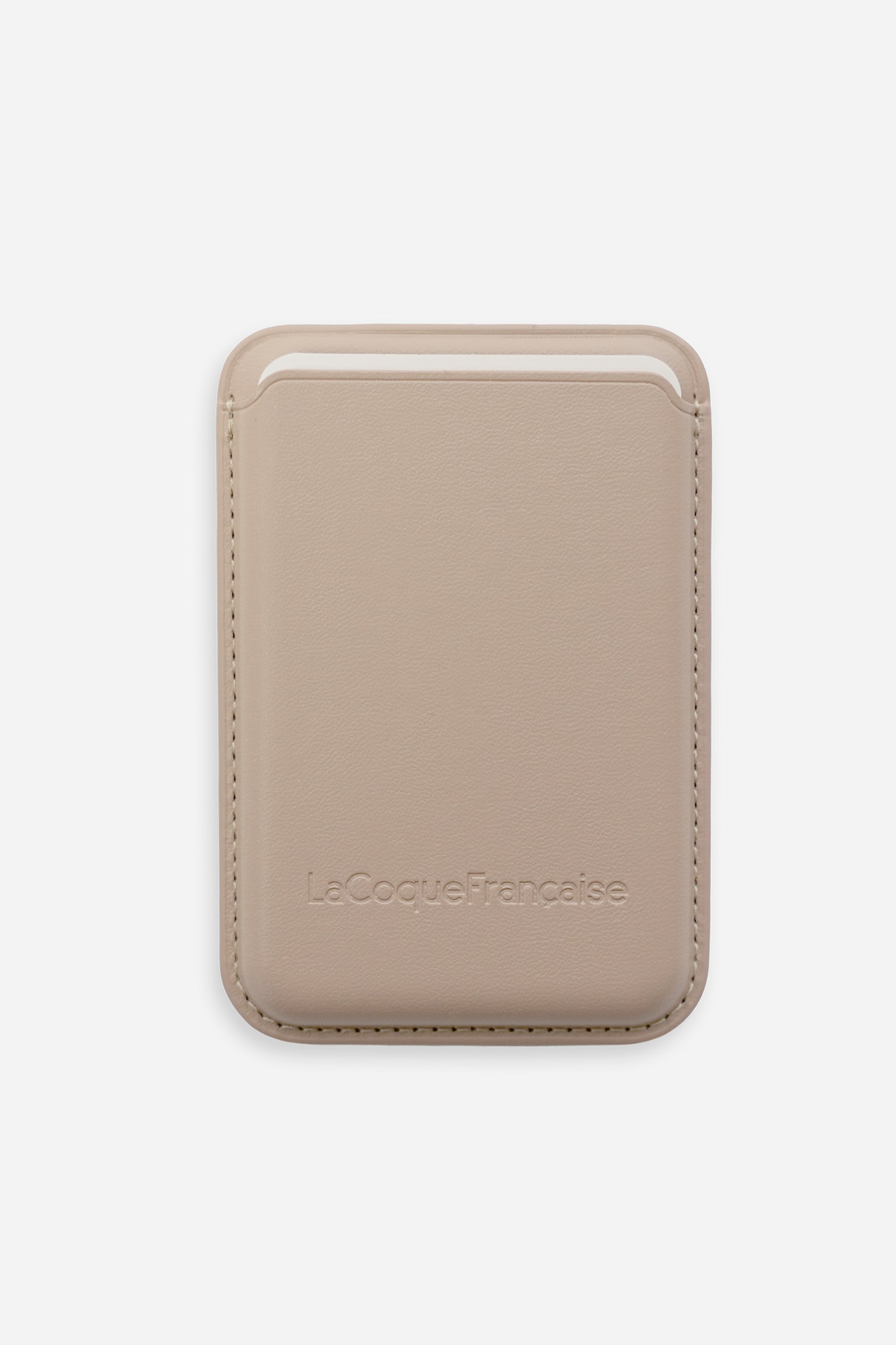 Soft Touch Case + Card Holder + Beige Chain