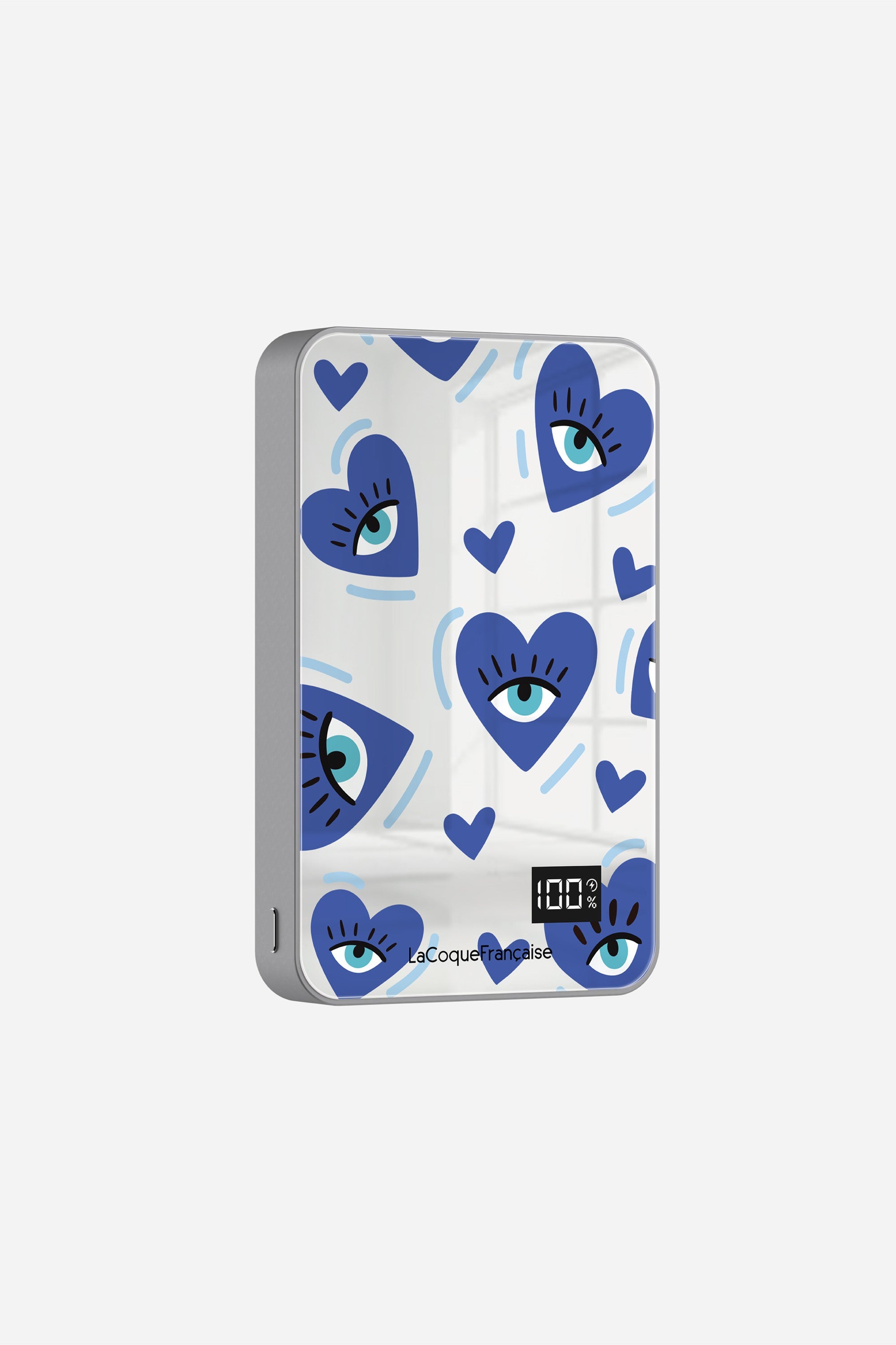 Ring Case + Battery + Short Chain Love Eyes Blue