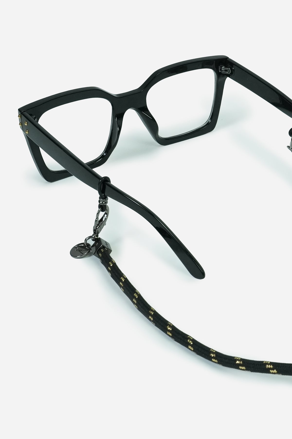 Bijoux Chaine De Lunettes Liam Noir Et Dore 72 cm - 2