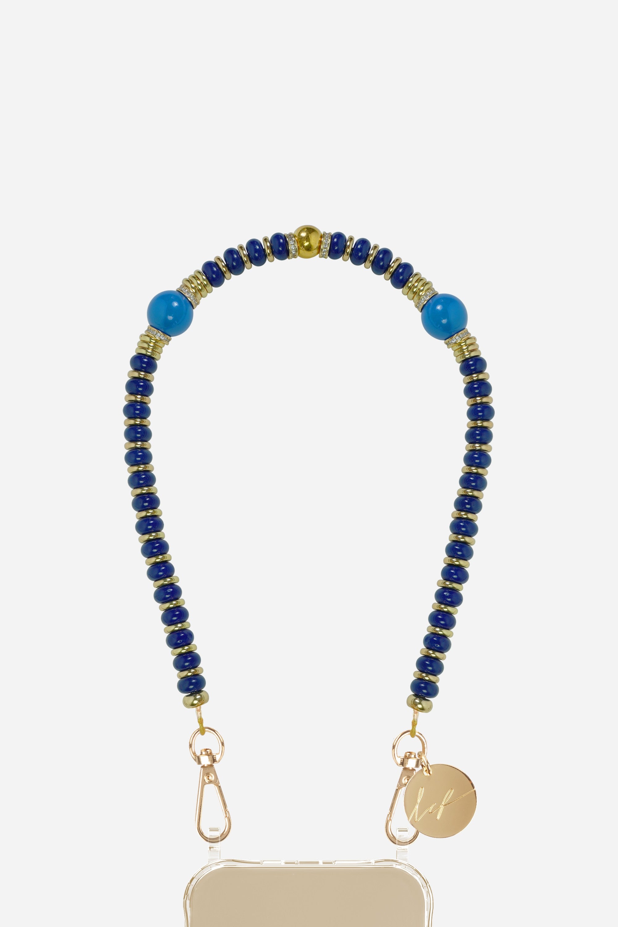 Chaine Courte Adia Bleu 40 cm - 2
