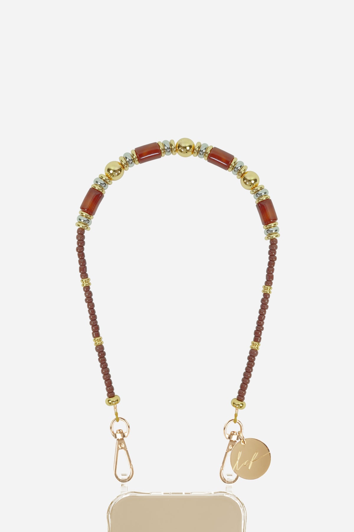 Chaine Courte Avni Bordeaux 40 cm - 2