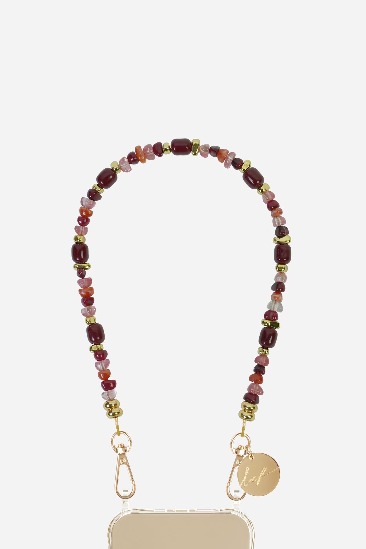 Chaine Courte Lana Bordeaux 40 cm - 2