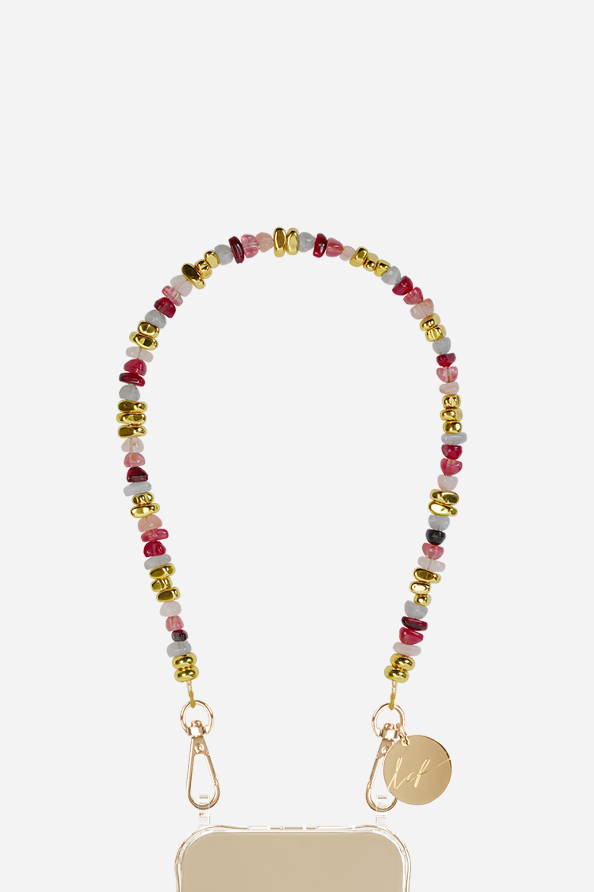 Chaine Courte Liviya Rose Bordeaux 40 cm - 2