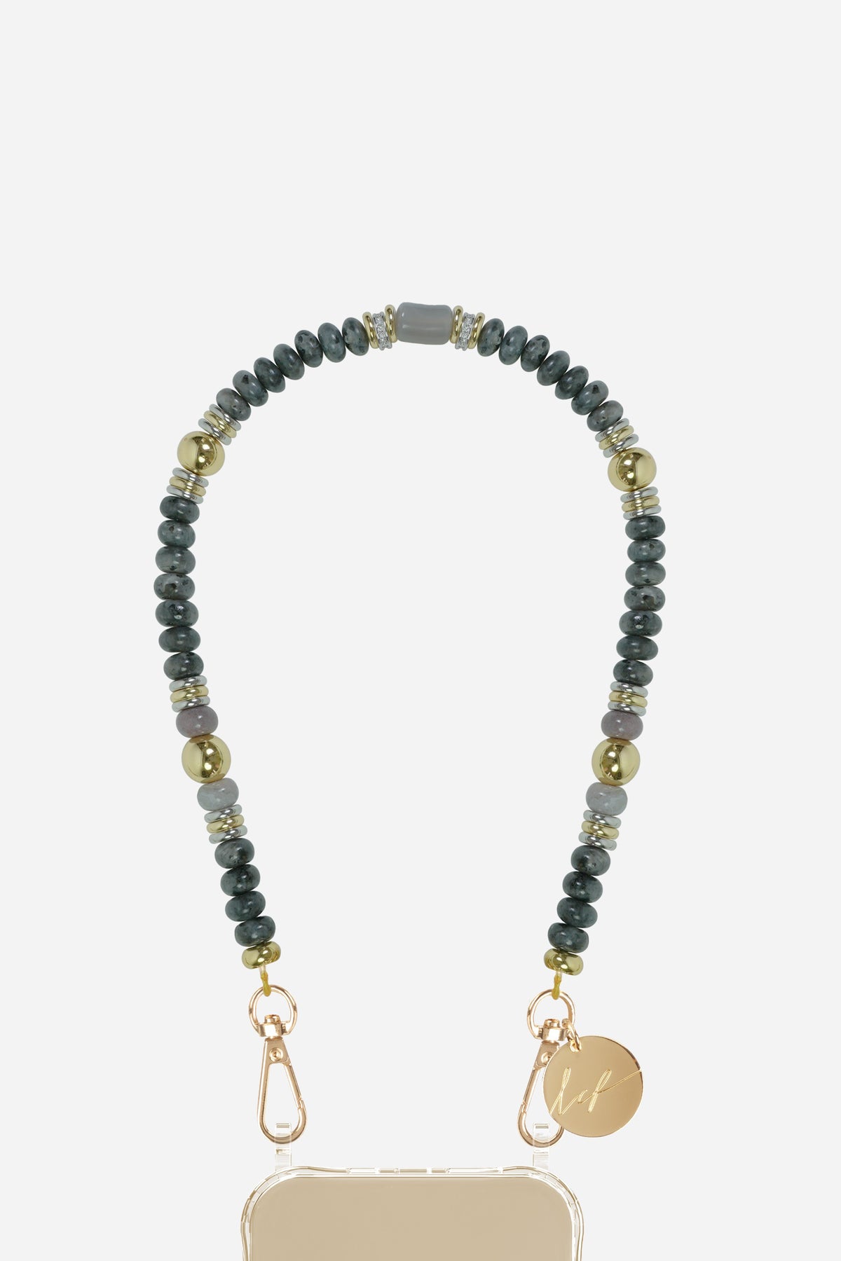 Chaine Courte Megane Gris 40 cm - 2