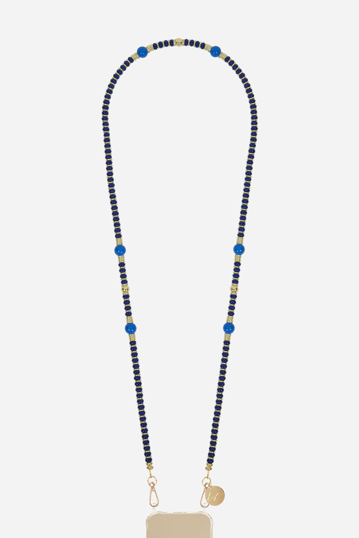 Chaine Longue Adia Bleu 120 cm