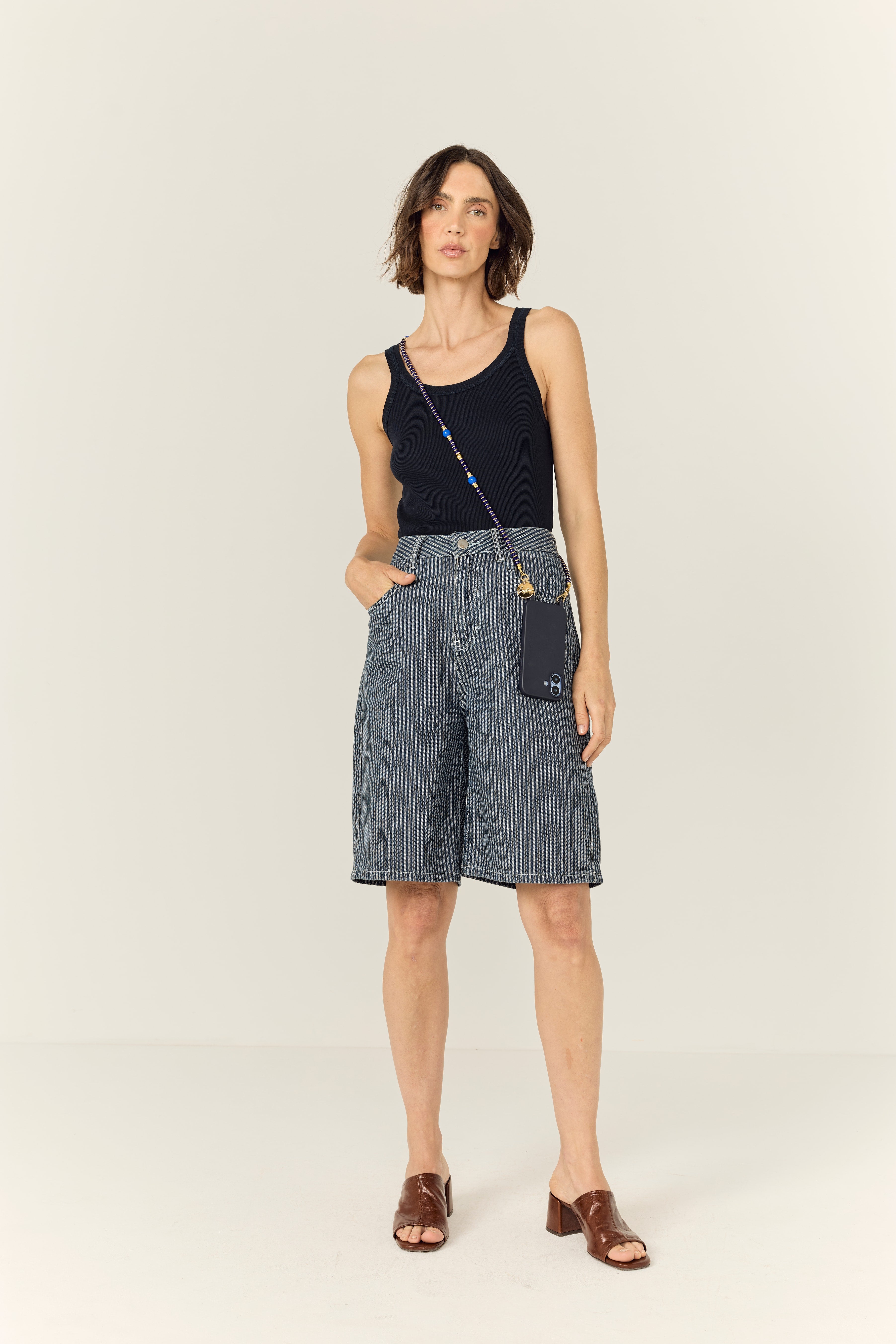 Chaine Longue Adia Bleu 120 cm - 4