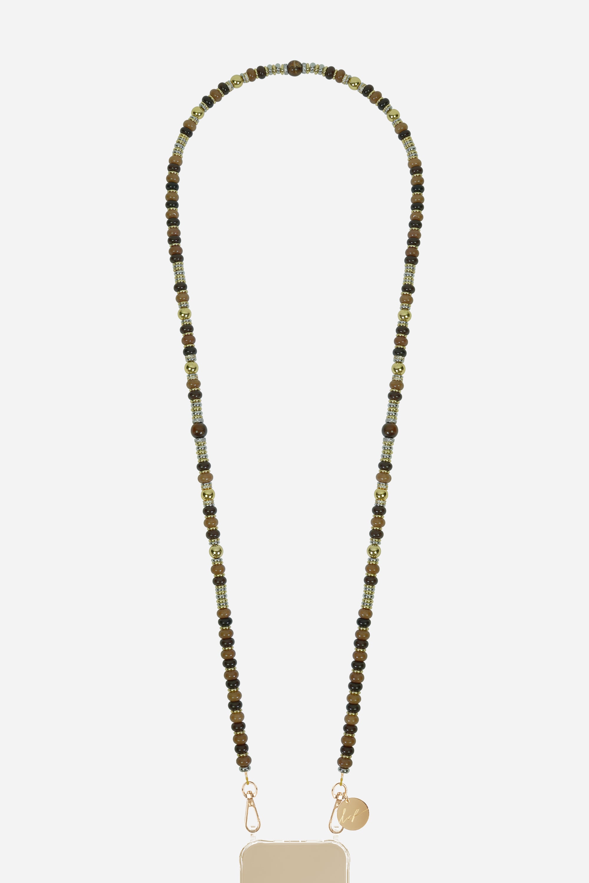 Chaine Longue Alisha Marron 120 cm